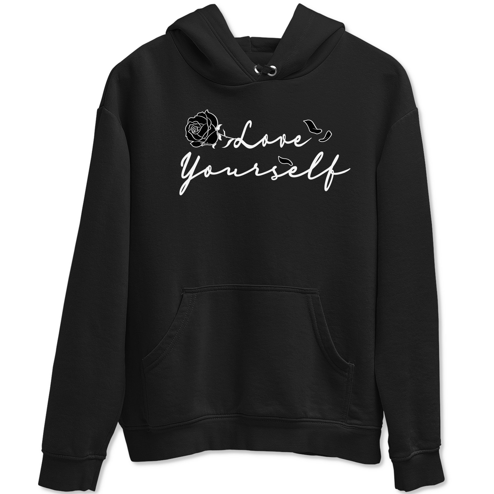 Dunk Low Panda shirt to match jordans Love Yourself sneaker tees Dunk Low Black White Drip Gear Zone unisex cotton Black 2 crew neck shirt