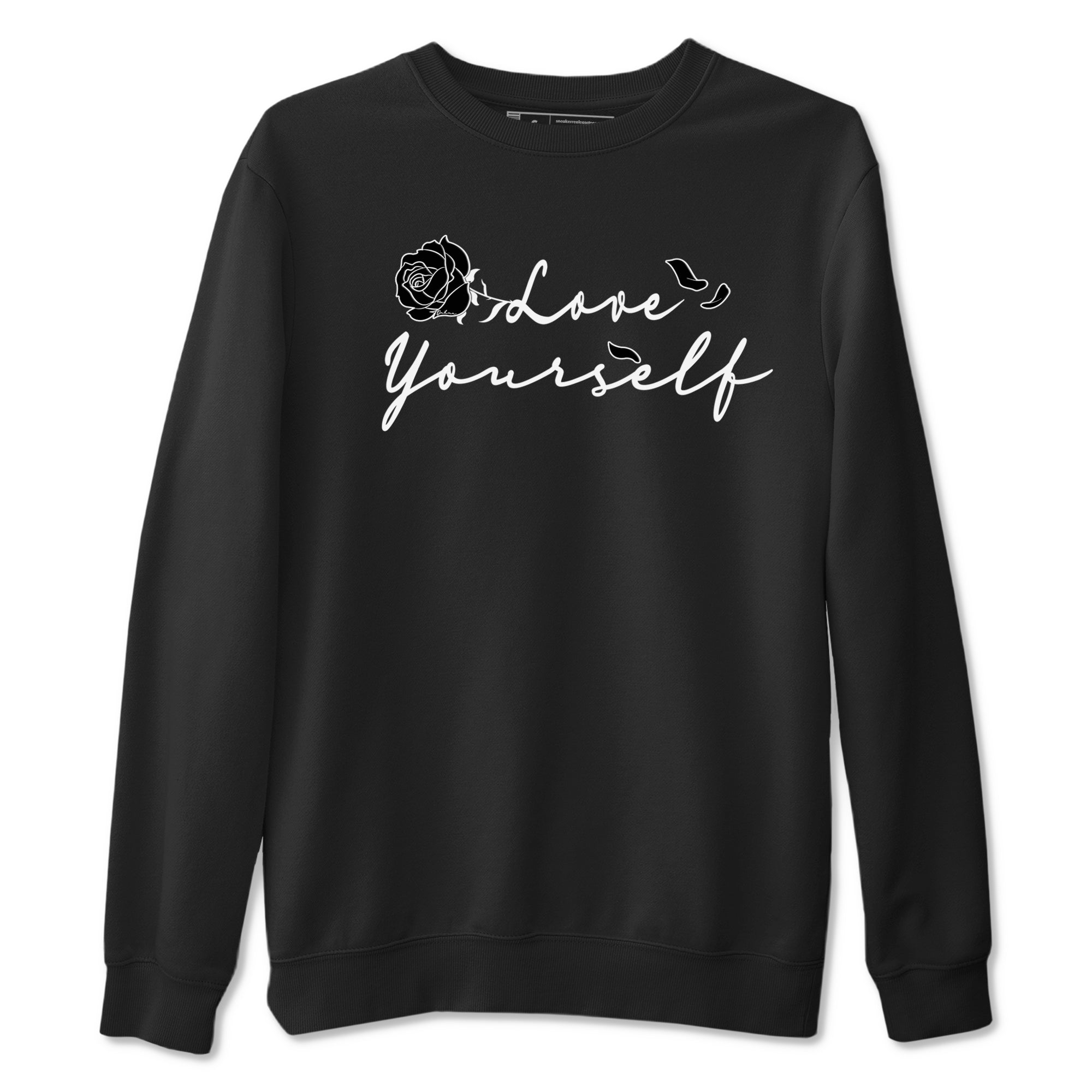 Dunk Low Panda shirt to match jordans Love Yourself sneaker tees Dunk Low Black White Drip Gear Zone unisex cotton Black 2 crew neck shirt