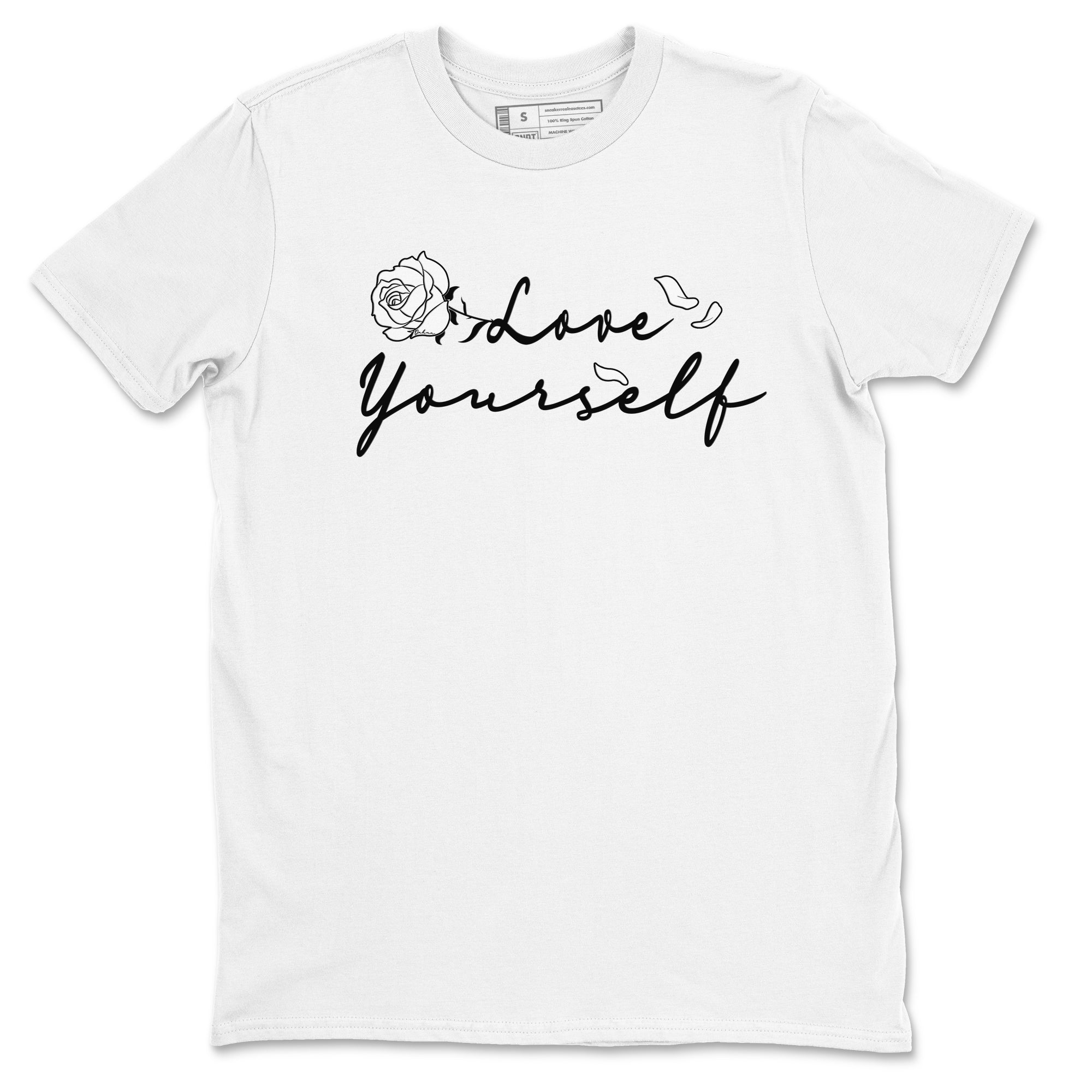 Dunk Low Panda shirt to match jordans Love Yourself sneaker tees Dunk Low Black White Drip Gear Zone unisex cotton White 2 crew neck shirt
