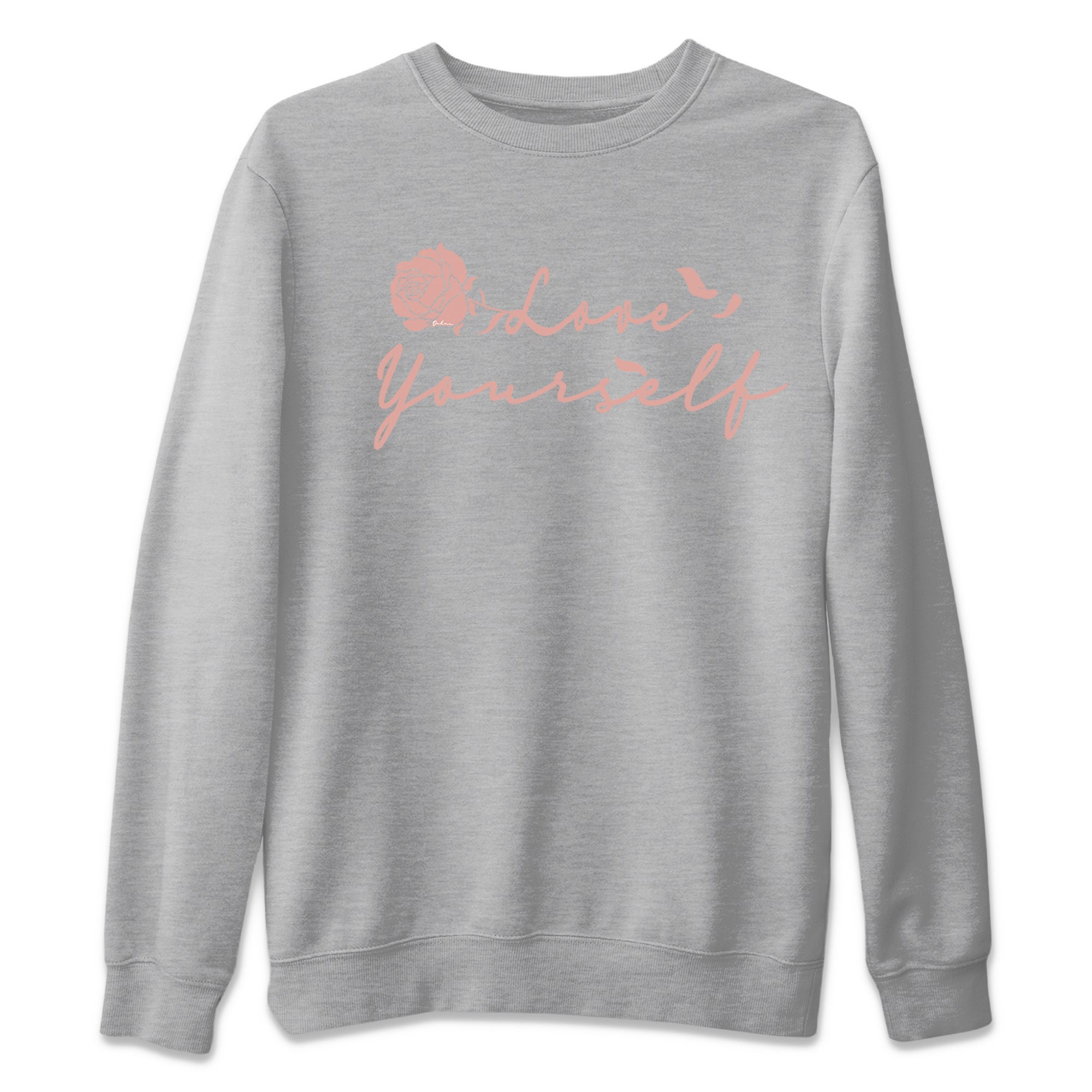 Dunk Low WMNS Rose Whisper shirt to match jordans Love Yourself Streetwear Sneaker Shirt Dunk Low WMNS Rose Whisper Drip Gear Zone Sneaker Matching Clothing Unisex Heather Grey 2 T-Shirt