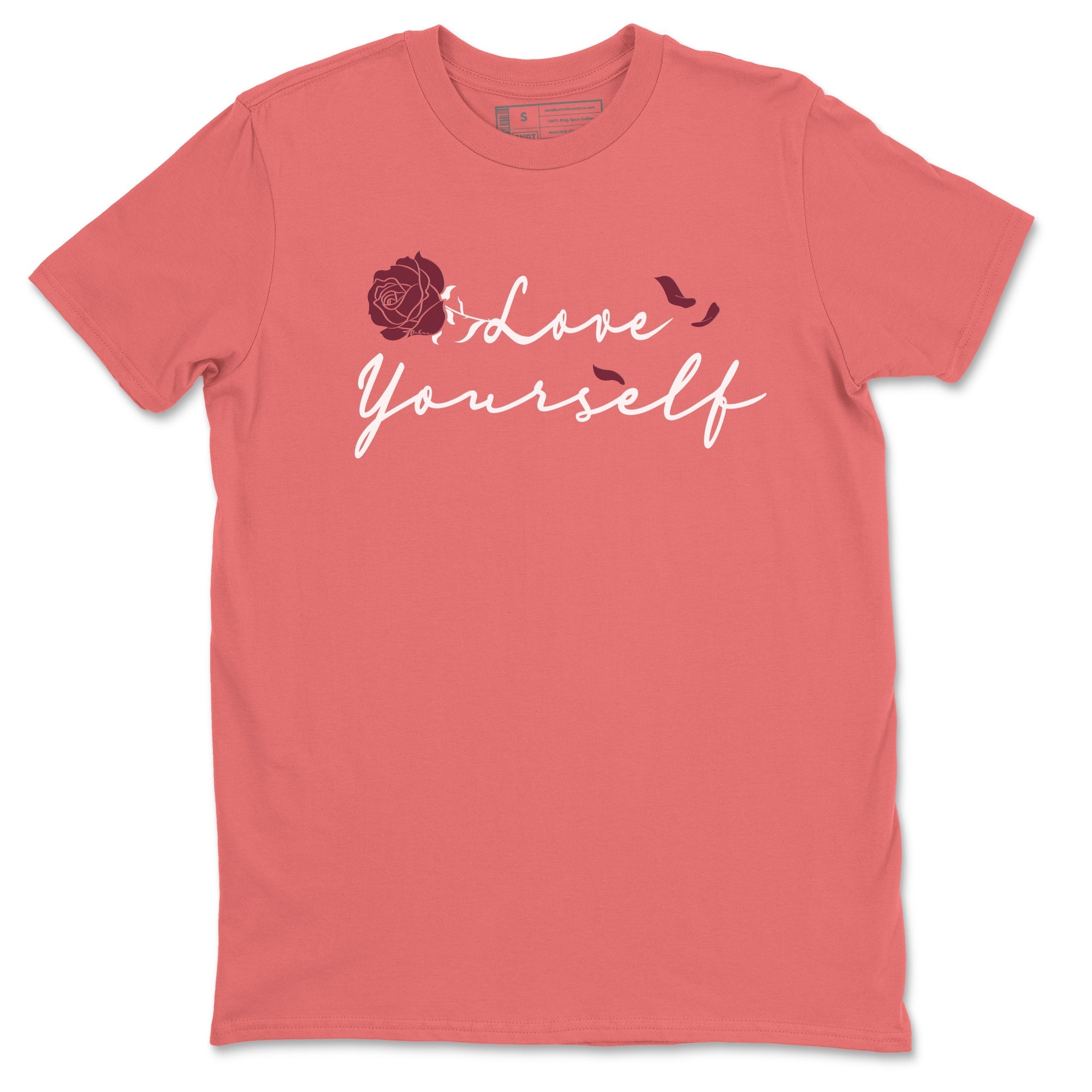 Dunk Valentine's Day shirt to match jordans Love Yourself sneaker tees Special Valentine Shirt Dunk Valentine's Day Drip Gear Zone unisex cotton Coral 2 crew neck shirt