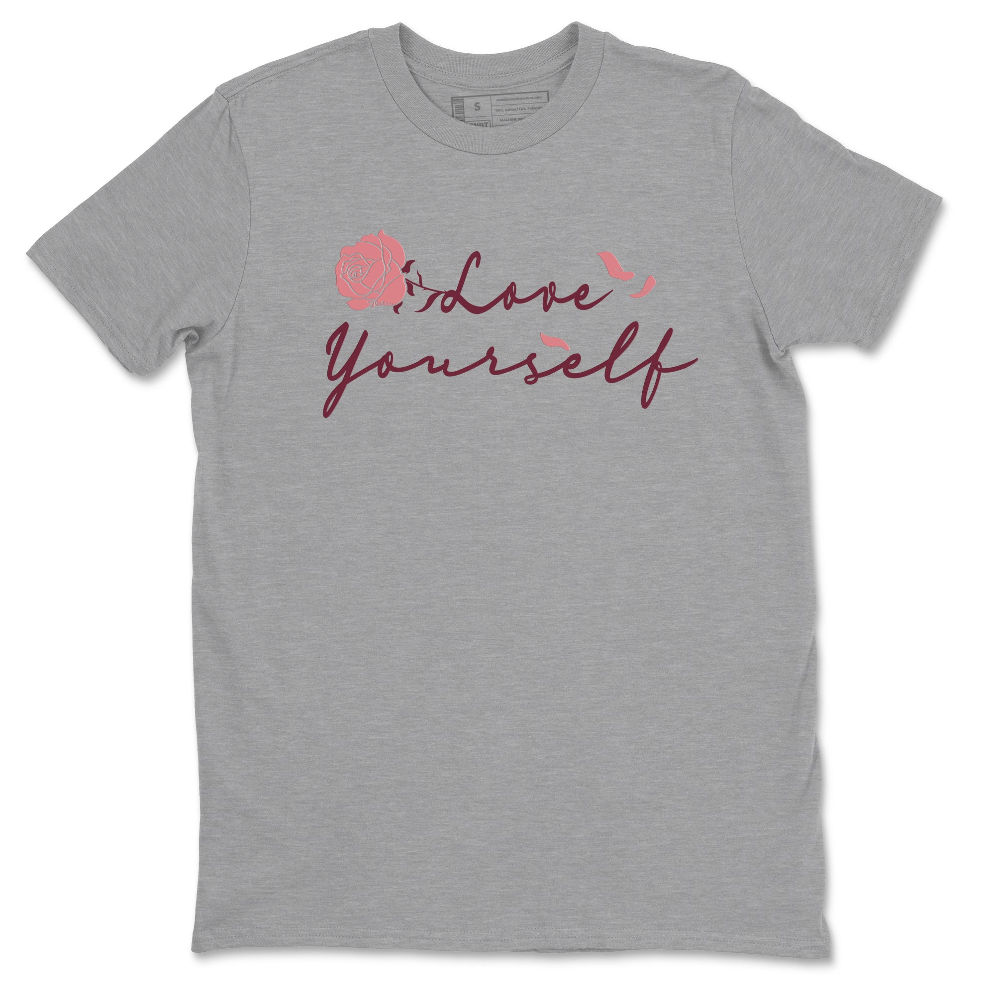 Dunk Valentine's Day shirt to match jordans Love Yourself sneaker tees Special Valentine Shirt Dunk Valentine's Day Drip Gear Zone unisex cotton Heather Grey 2 crew neck shirt