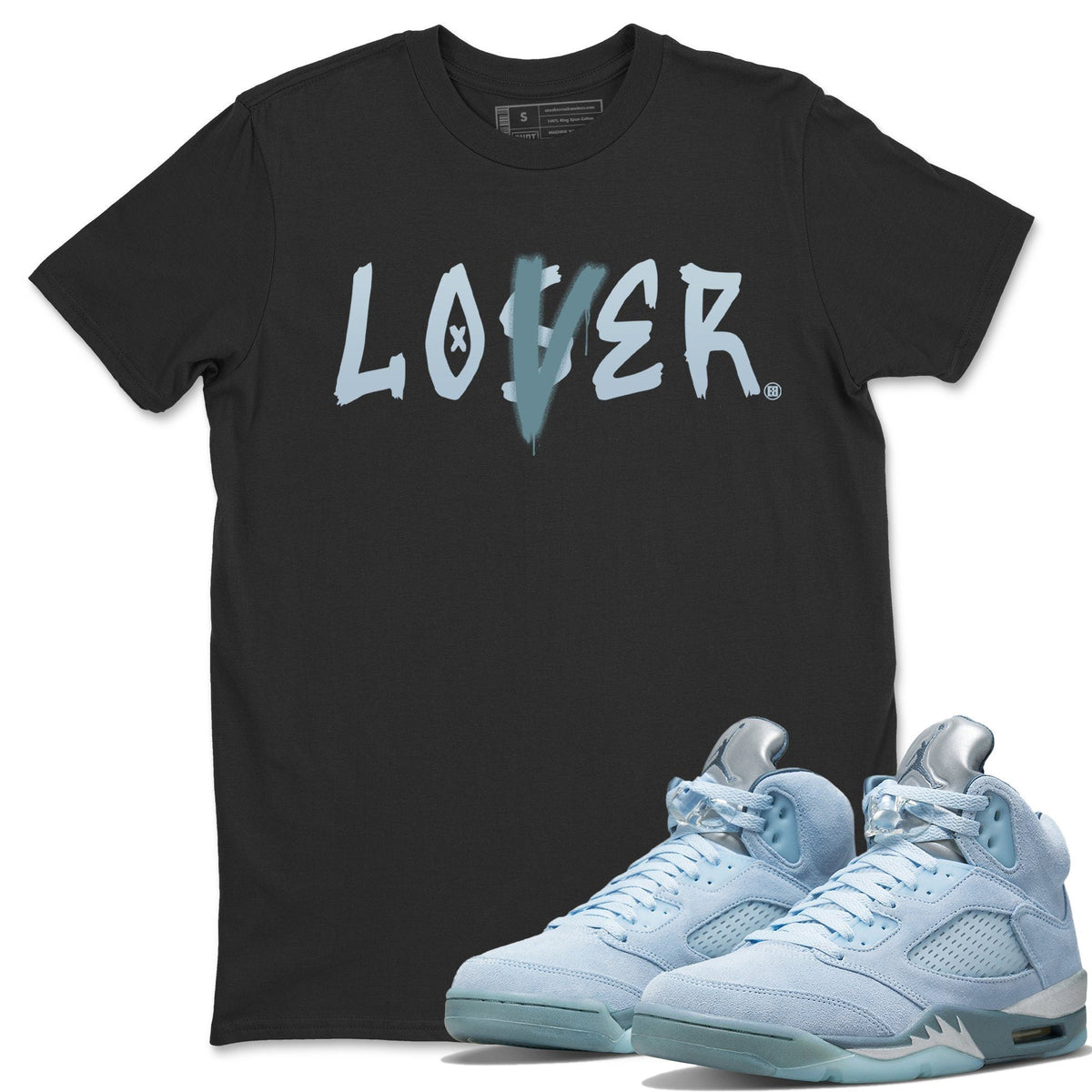 Jordan 5 Blue Bird Shirt To Match Jordans Lover Lover Sneaker Tees Jordan 5 Blue Bird Drip Gear Zone Sneaker Matching Clothing Unisex Shirts