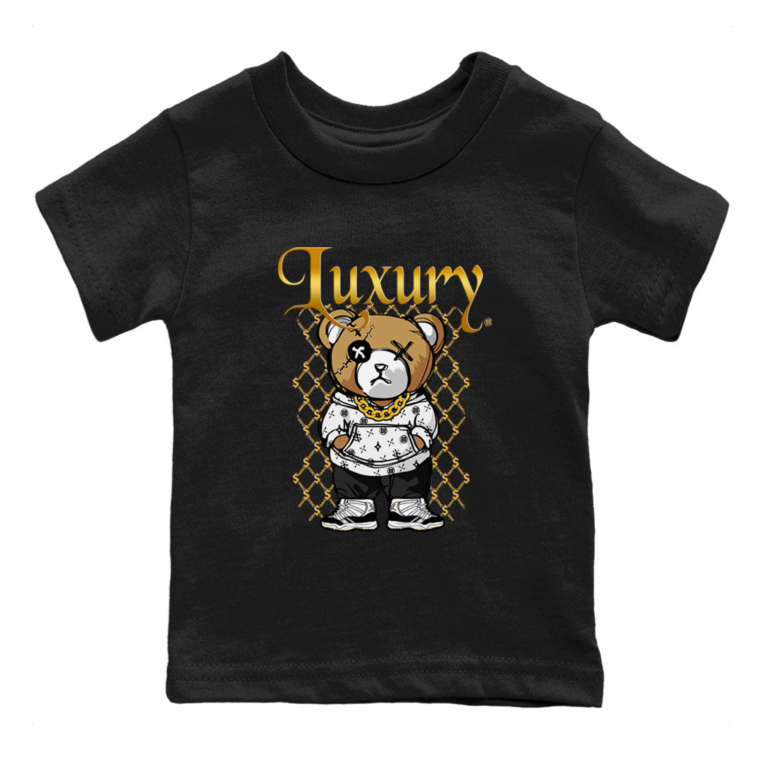 Air Jordan 11 Gratitude shirt to match jordans Luxury Bear sneaker tees Jordan 11 Retro Gratitude Drip Gear Zone Sneaker Matching Cotton Shirt baby toddler Black 2 cotton Shirt
