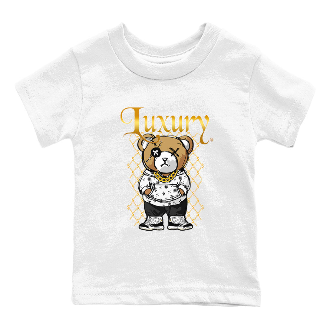 Air Jordan 11 Gratitude shirt to match jordans Luxury Bear sneaker tees Jordan 11 Retro Gratitude Drip Gear Zone Sneaker Matching Cotton Shirt baby toddler White 2 cotton Shirt