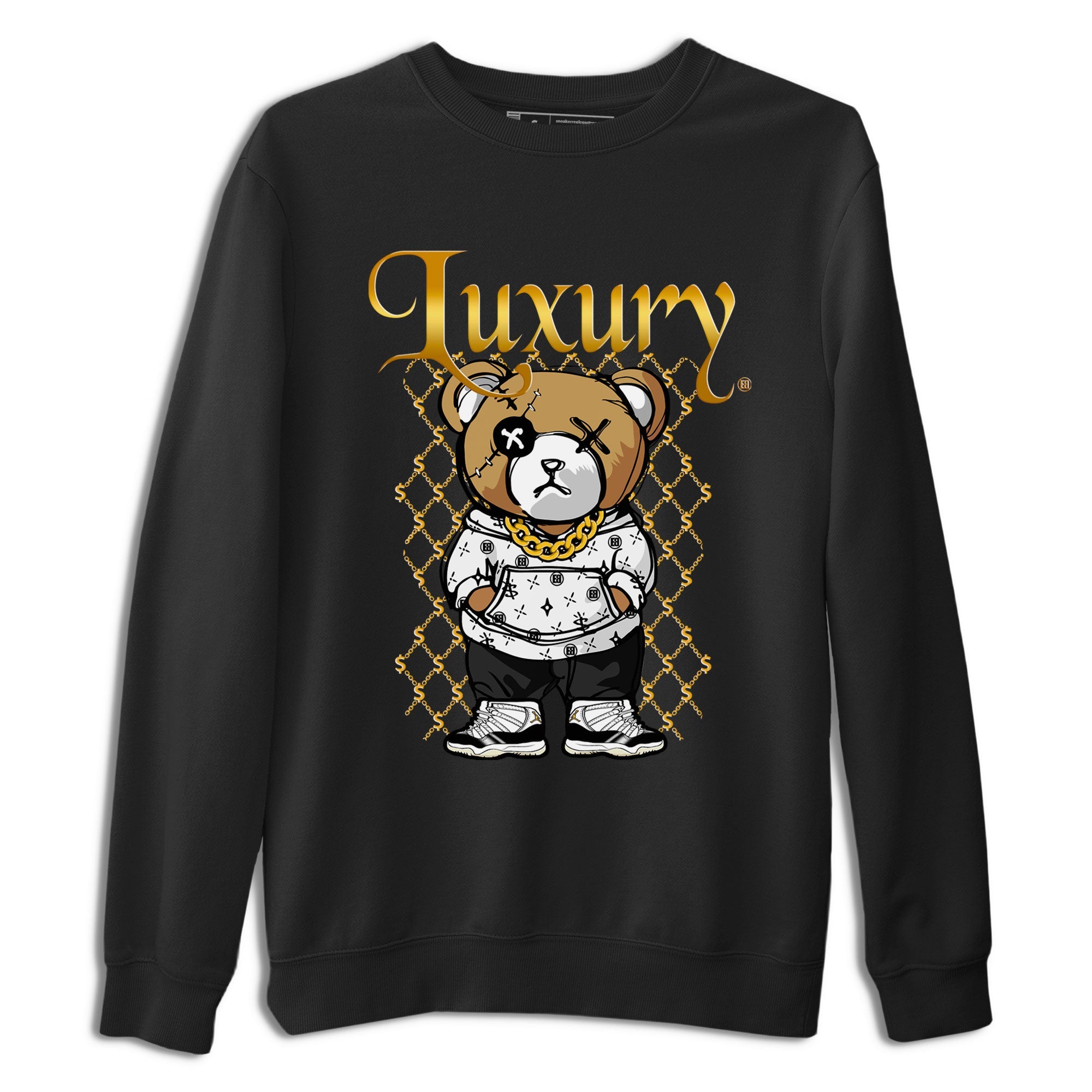 Air Jordan 11 Gratitude shirt to match jordans Luxury Bear sneaker tees Jordan 11 Retro Gratitude Drip Gear Zone Sneaker Matching Cotton Shirt unisex cotton Black 2 crew neck shirt