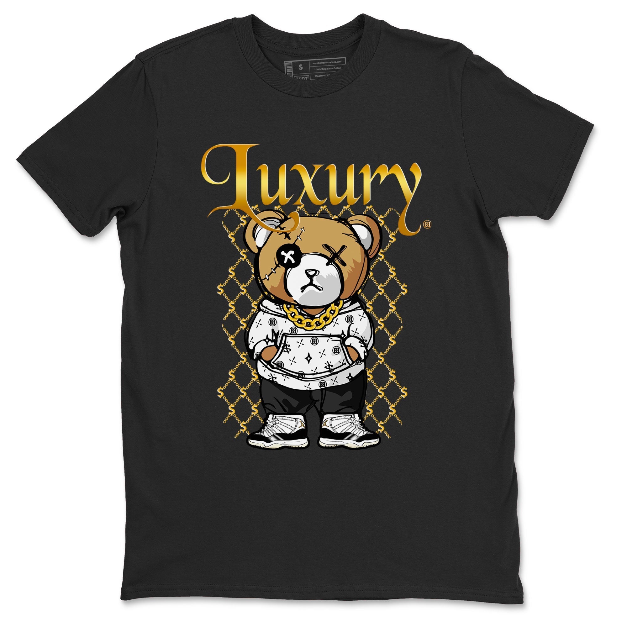 Air Jordan 11 Gratitude shirt to match jordans Luxury Bear sneaker tees Jordan 11 Retro Gratitude Drip Gear Zone Sneaker Matching Cotton Shirt unisex crew neck cotton Black 2 crew neck shirt