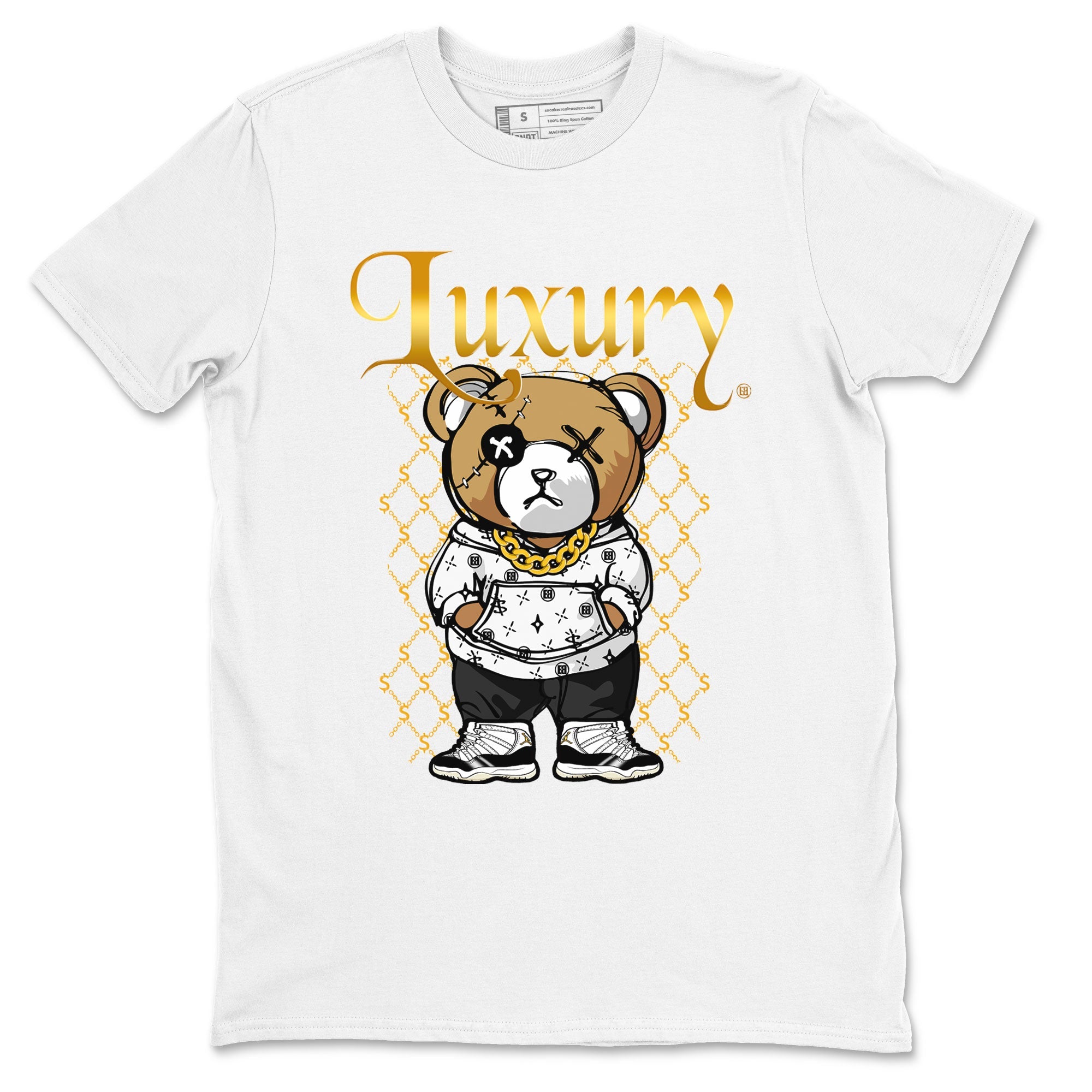 Air Jordan 11 Gratitude shirt to match jordans Luxury Bear sneaker tees Jordan 11 Retro Gratitude Drip Gear Zone Sneaker Matching Cotton Shirt unisex cotton White 2 crew neck shirt