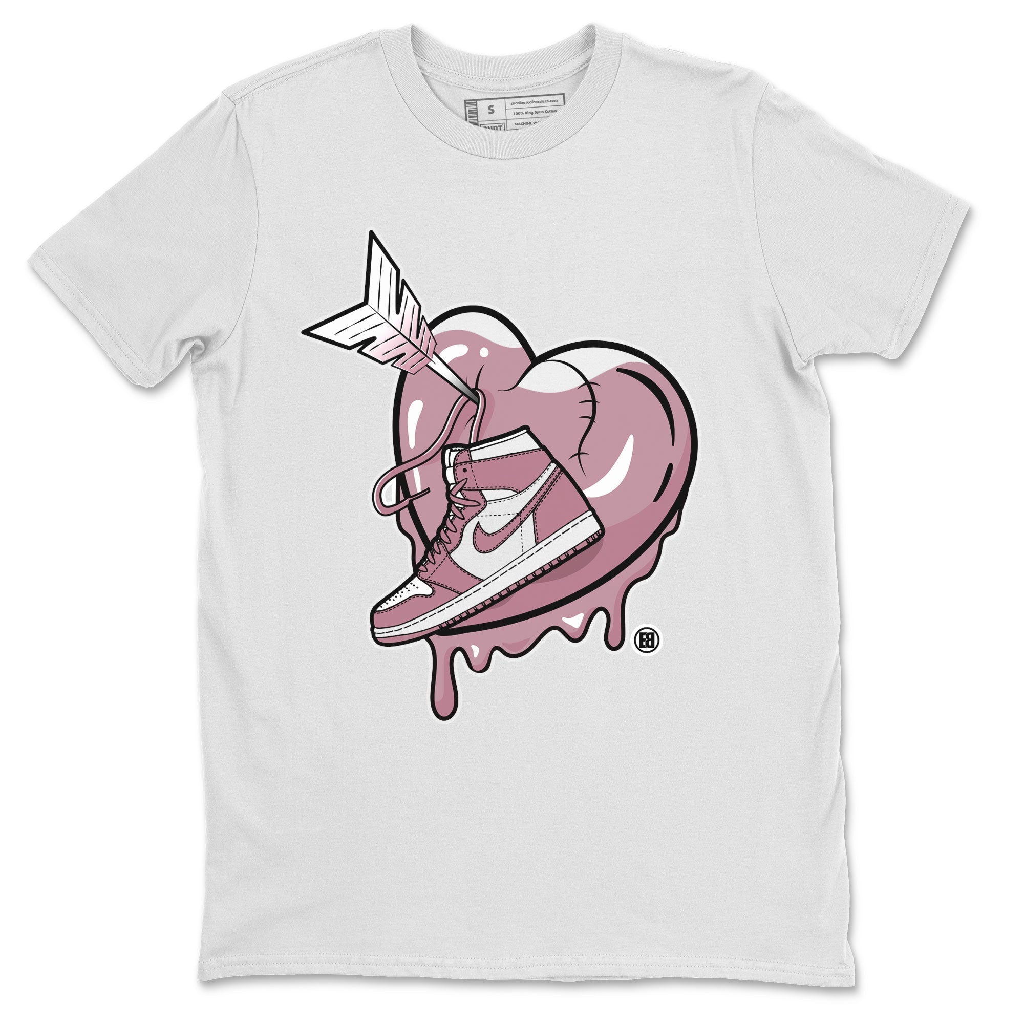 Air Jordan 1 Mauve shirt to match jordans Mad In Love crew neck streetwear t-shirt AJ1 High OG Mauve Drip Gear Zone Crew Neck Sneaker Matching TeeUnisex White 2 Sneaker Matching Tee
