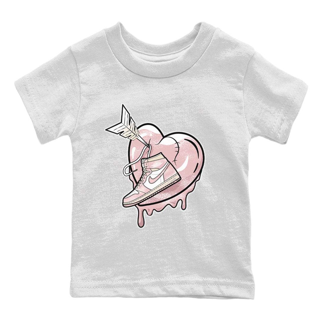 Air Jordan 1 Washed Pink Sneaker Match Tees Mad In Love Streetwear Sneaker Shirt Air Jordan 1 WMNS Washed Pink Tees Kids Shirts White 2