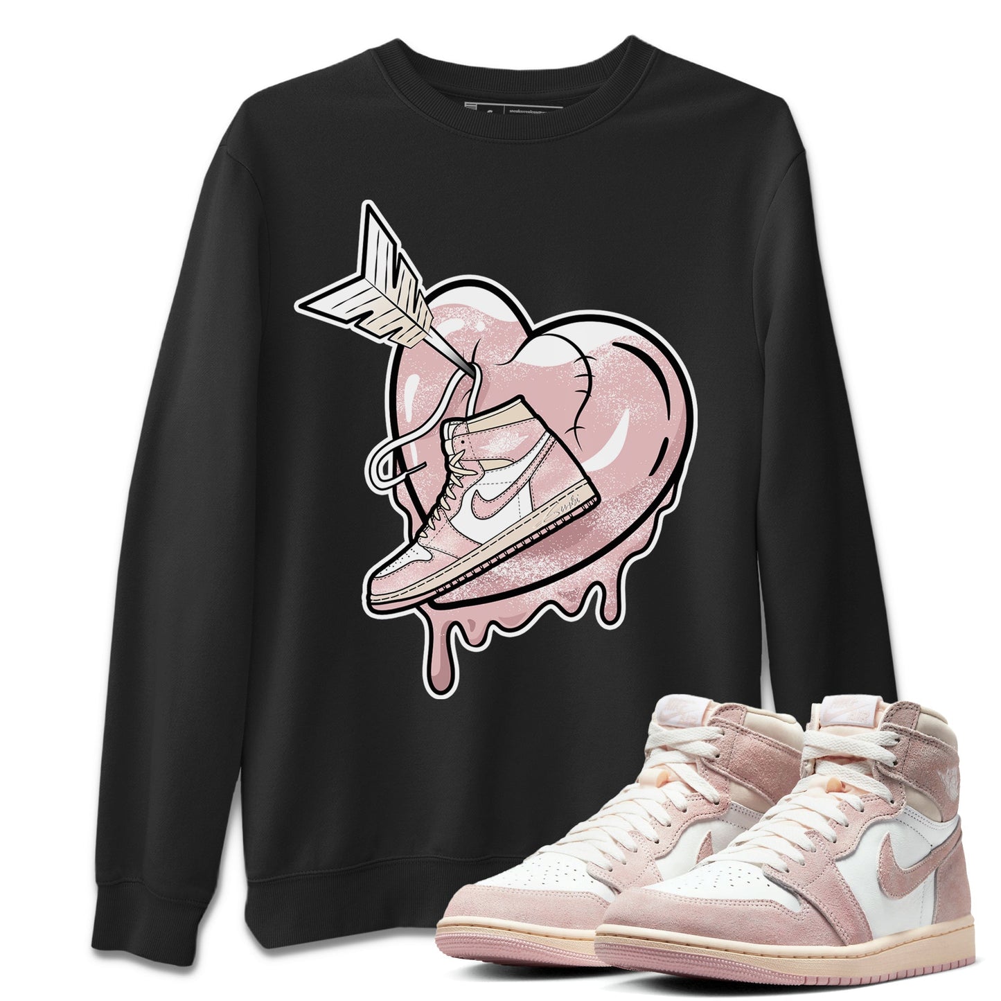 Air Jordan 1 Washed Pink Sneaker Match Tees Mad In Love Streetwear Sneaker Shirt Air Jordan 1 WMNS Washed Pink Tees Unisex Shirts Black 1