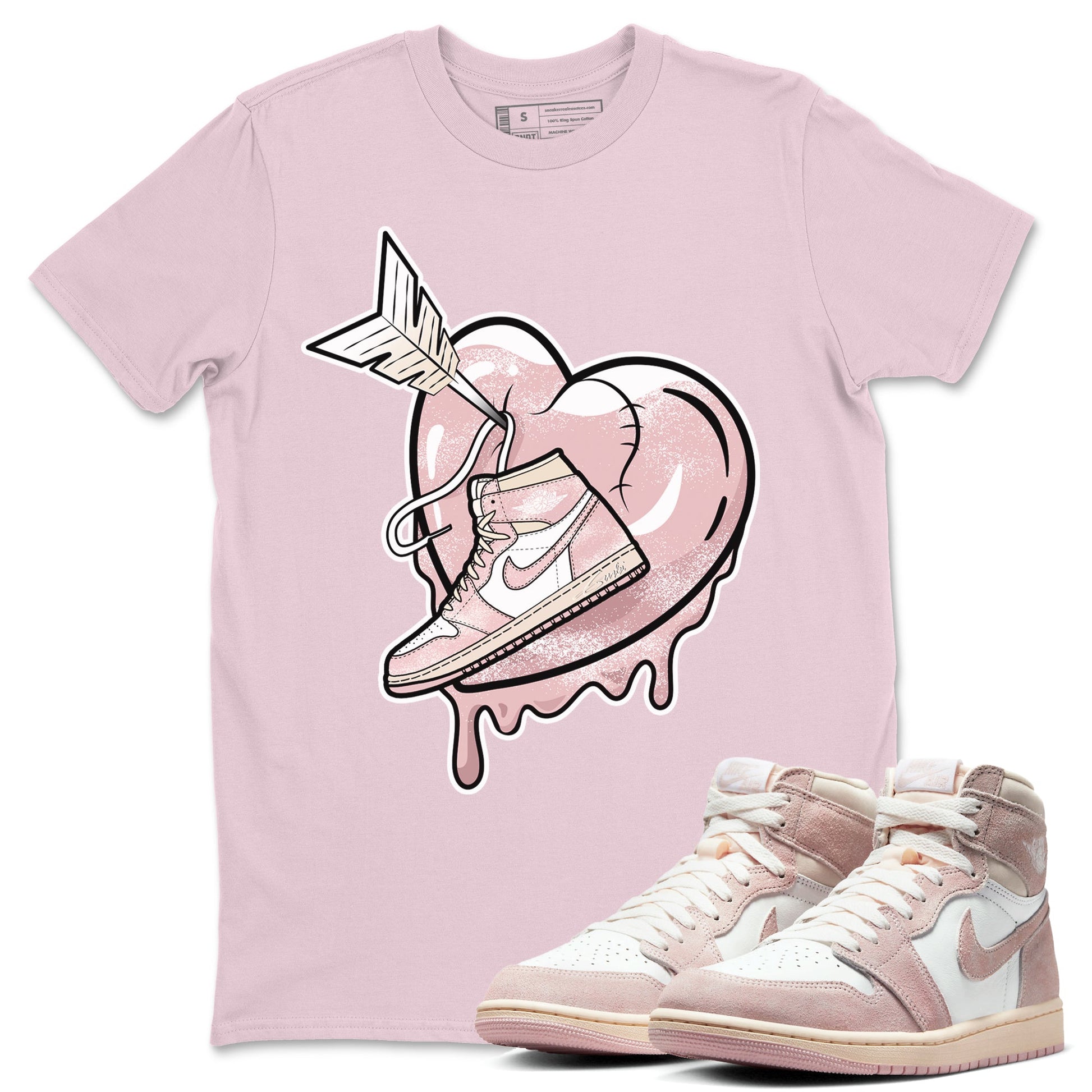Air Jordan 1 Washed Pink Sneaker Match Tees Mad In Love Streetwear Sneaker Shirt Air Jordan 1 WMNS Washed Pink Tees Unisex Shirts Pink 1