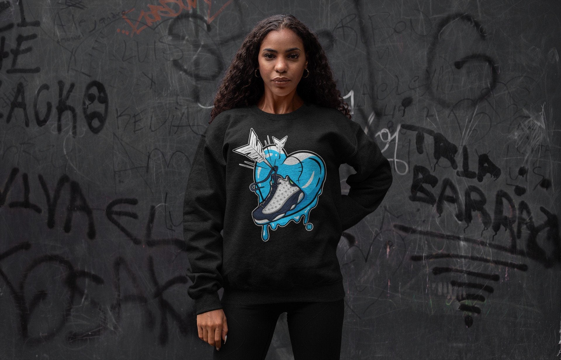 Jordan 13 Obsidian Shirt To Match Jordans Mad In Love Sneaker Tees Jordan 13 Obsidian Drip Gear Zone Sneaker Matching Clothing Unisex Shirts