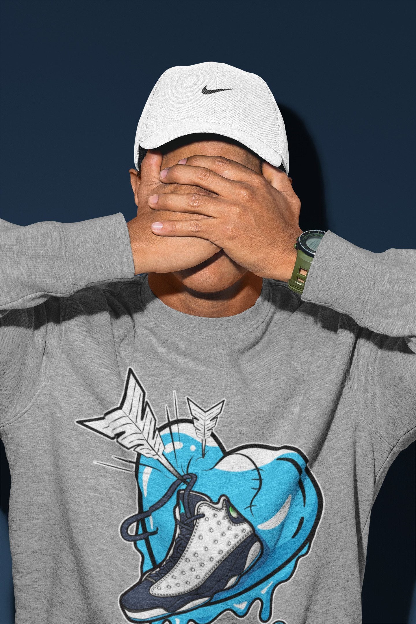 Jordan 13 Obsidian Shirt To Match Jordans Mad In Love Sneaker Tees Jordan 13 Obsidian Drip Gear Zone Sneaker Matching Clothing Unisex Shirts