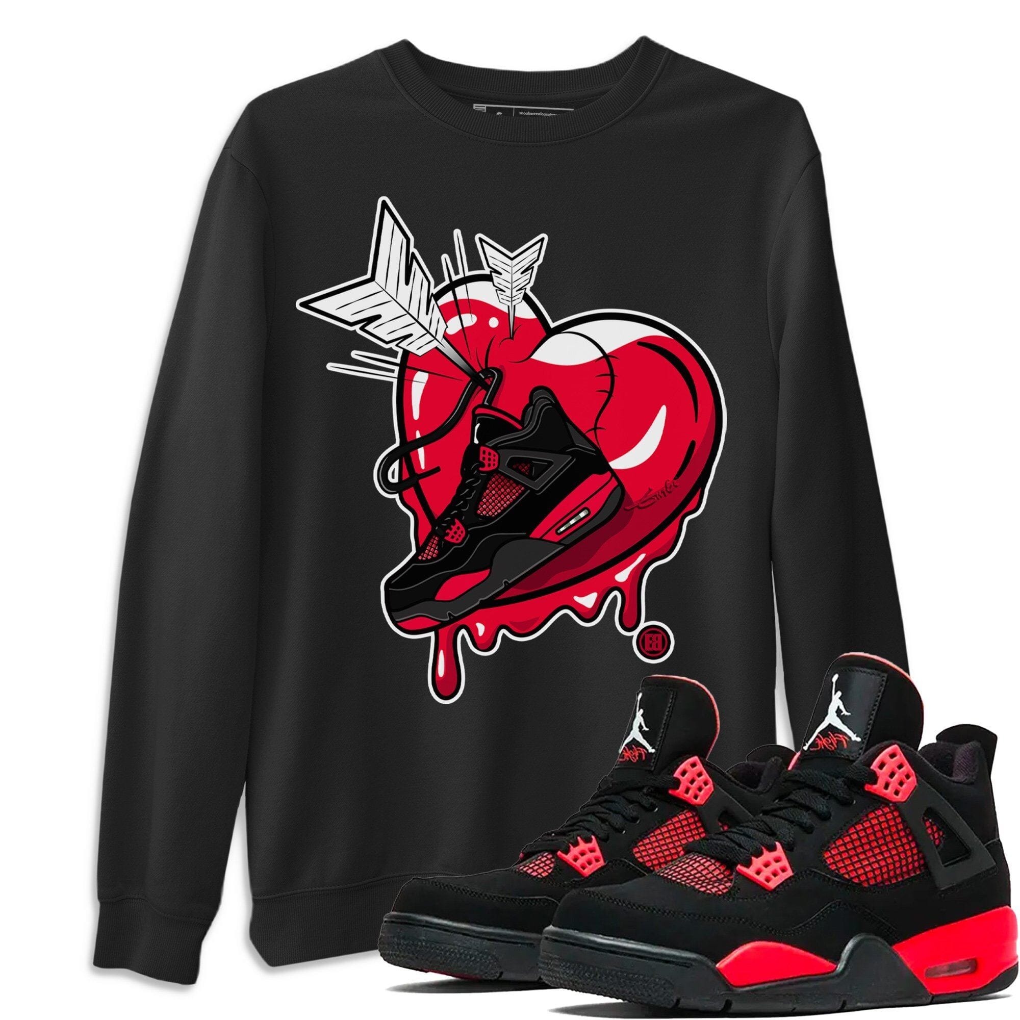 Jordan 4 Red Thunder Shirt To Match Jordans Mad In Love Sneaker Tees Jordan 4 Red Thunder Drip Gear Zone Sneaker Matching Clothing Unisex Shirts