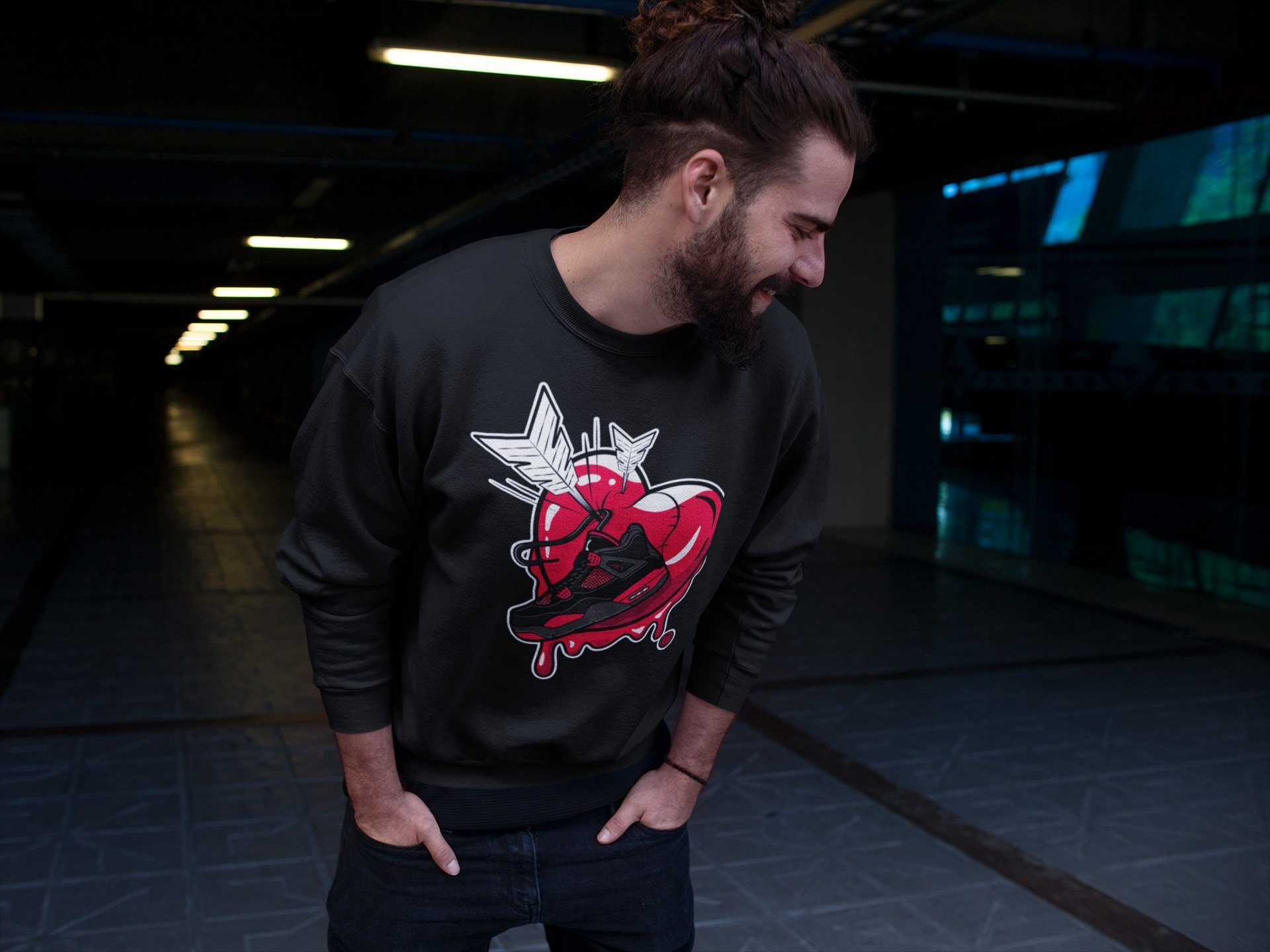 Jordan 4 Red Thunder Shirt To Match Jordans Mad In Love Sneaker Tees Jordan 4 Red Thunder Drip Gear Zone Sneaker Matching Clothing Unisex Shirts