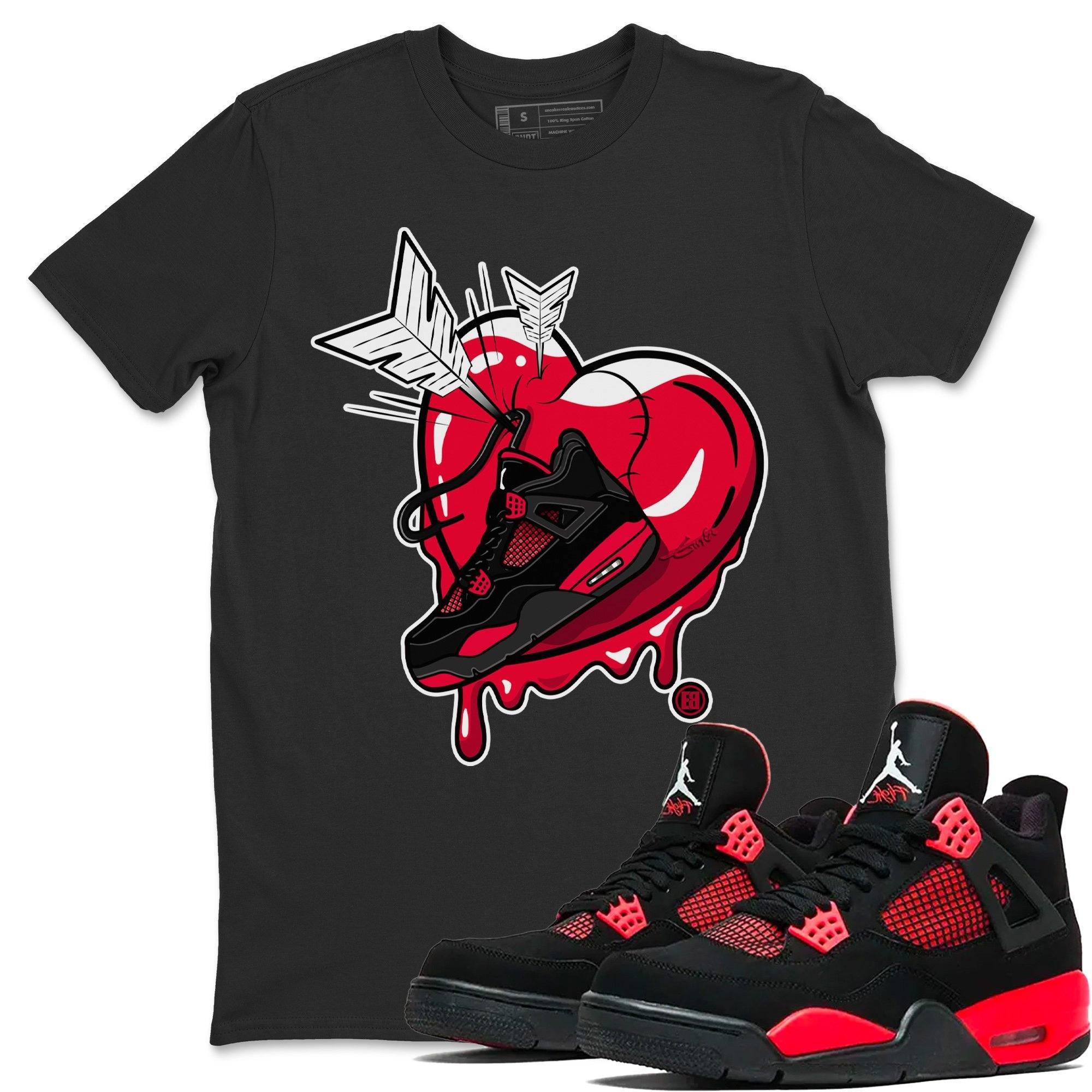 Jordan 4 Red Thunder Shirt To Match Jordans Mad In Love Sneaker Tees Jordan 4 Red Thunder Drip Gear Zone Sneaker Matching Clothing Unisex Shirts