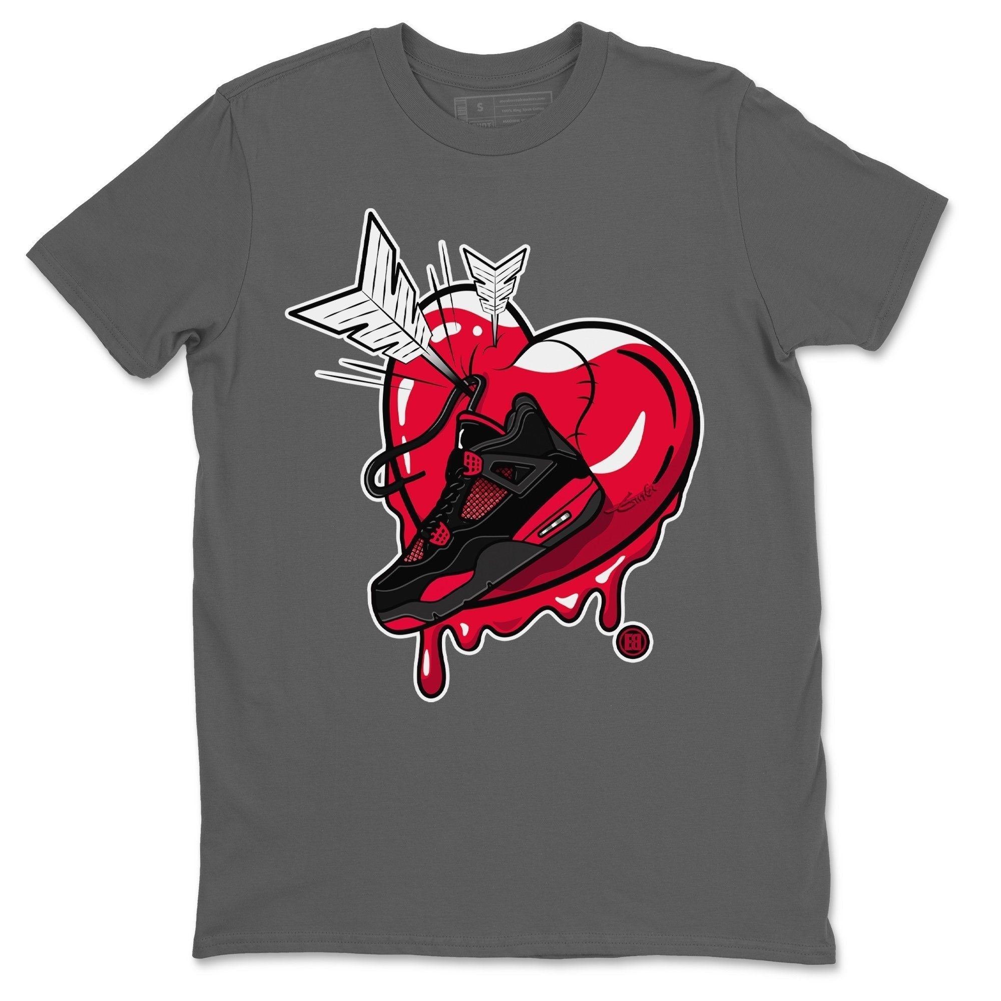 Jordan 4 Red Thunder Shirt To Match Jordans Mad In Love Sneaker Tees Jordan 4 Red Thunder Drip Gear Zone Sneaker Matching Clothing Unisex Shirts