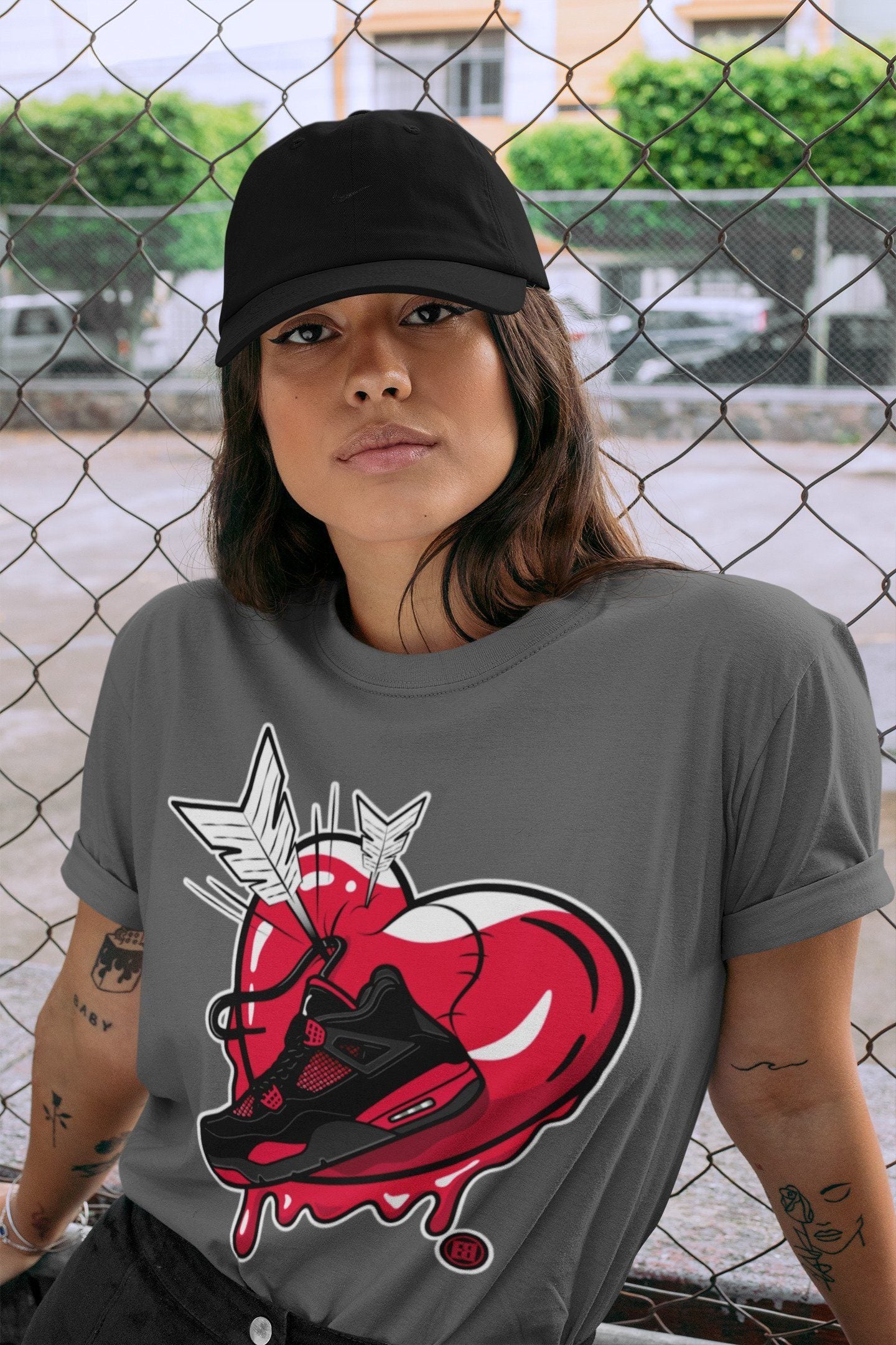 Jordan 4 Red Thunder Shirt To Match Jordans Mad In Love Sneaker Tees Jordan 4 Red Thunder Drip Gear Zone Sneaker Matching Clothing Unisex Shirts