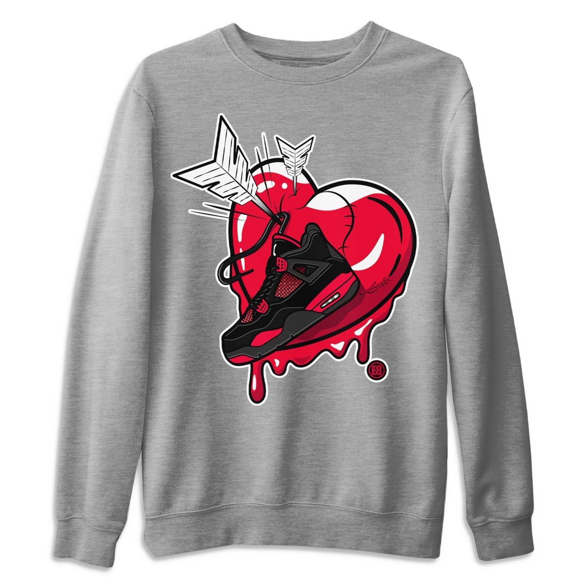 Jordan 4 Red Thunder Shirt To Match Jordans Mad In Love Sneaker Tees Jordan 4 Red Thunder Drip Gear Zone Sneaker Matching Clothing Unisex Shirts