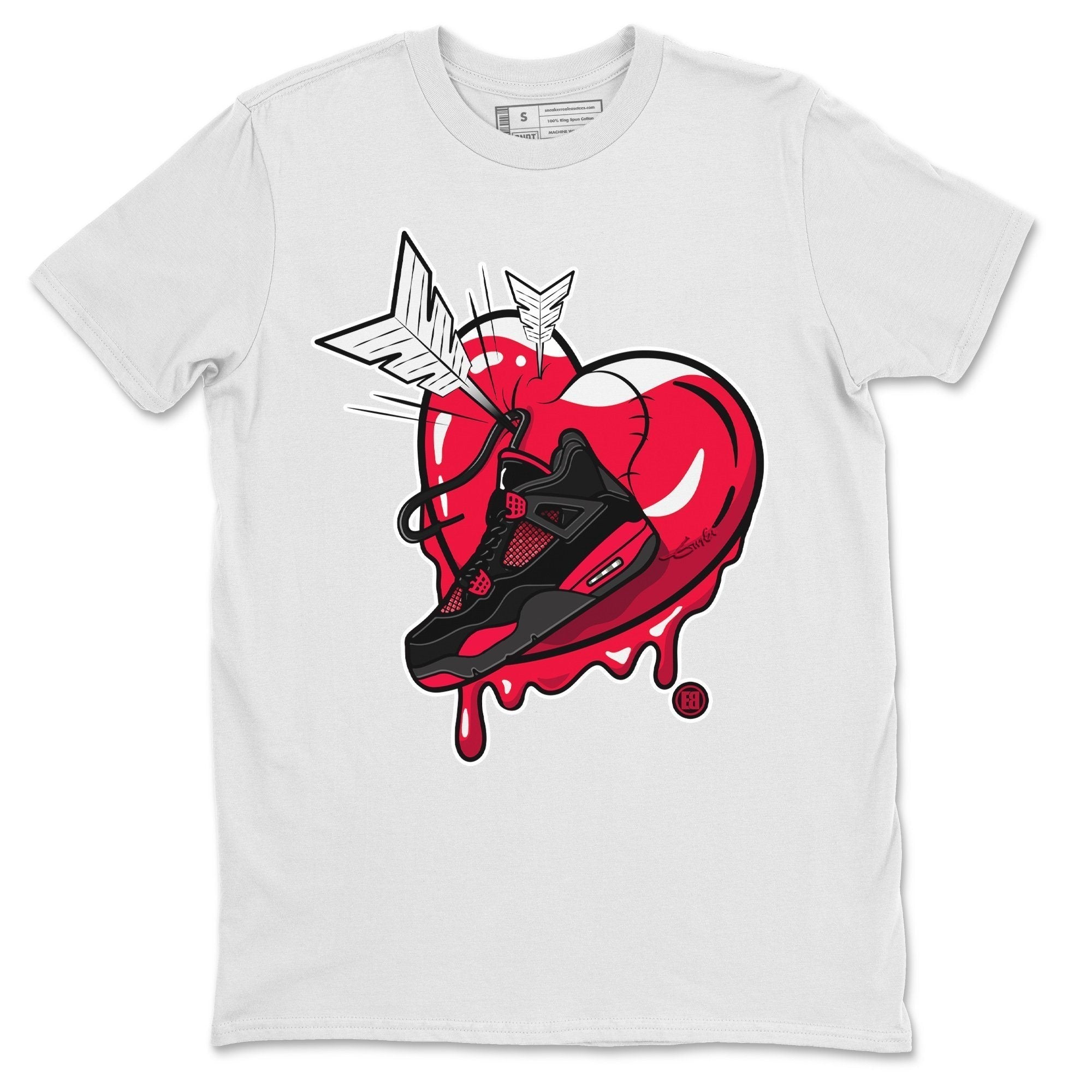 Jordan 4 Red Thunder Shirt To Match Jordans Mad In Love Sneaker Tees Jordan 4 Red Thunder Drip Gear Zone Sneaker Matching Clothing Unisex Shirts