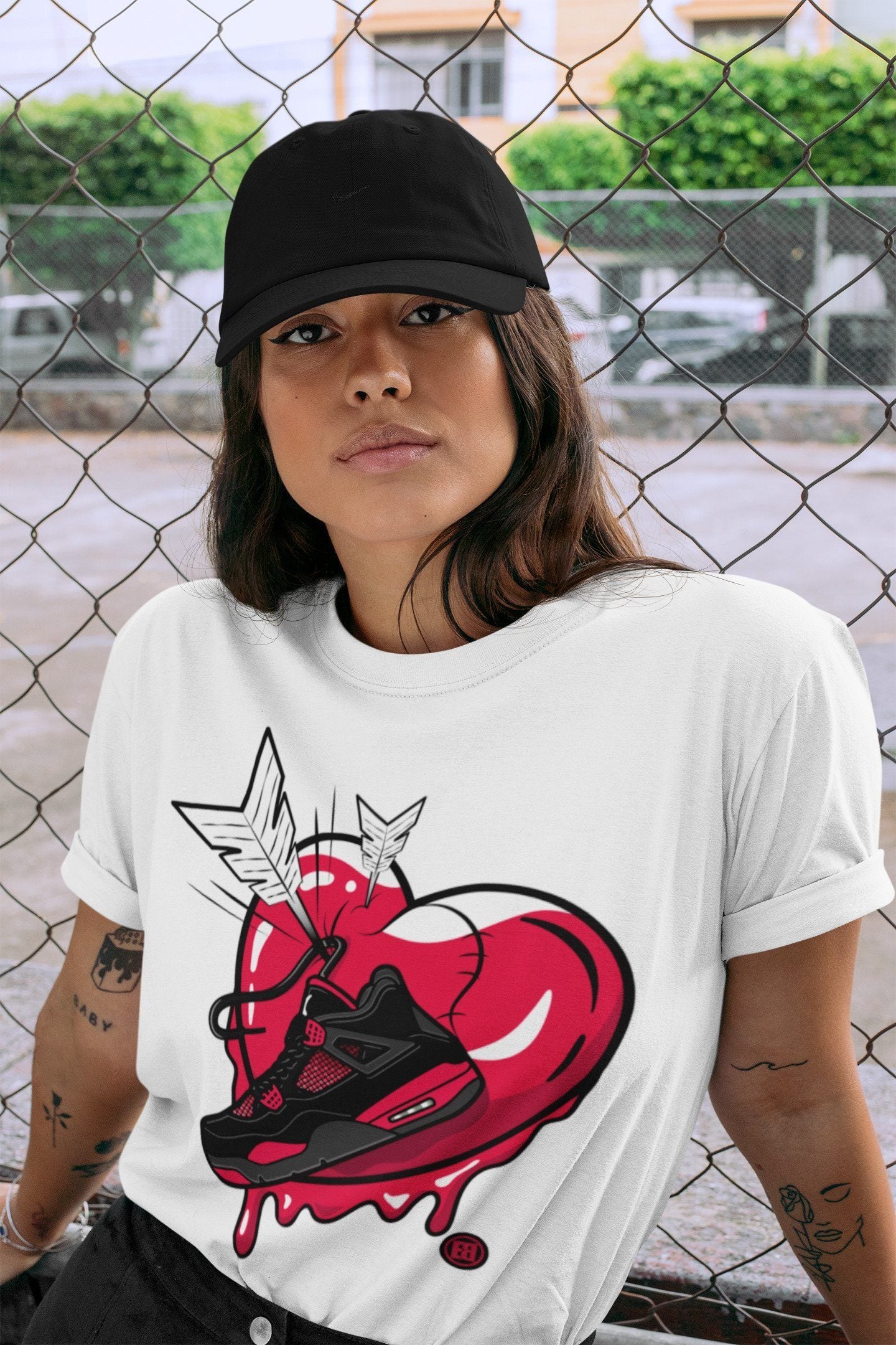 Jordan 4 Red Thunder Shirt To Match Jordans Mad In Love Sneaker Tees Jordan 4 Red Thunder Drip Gear Zone Sneaker Matching Clothing Unisex Shirts