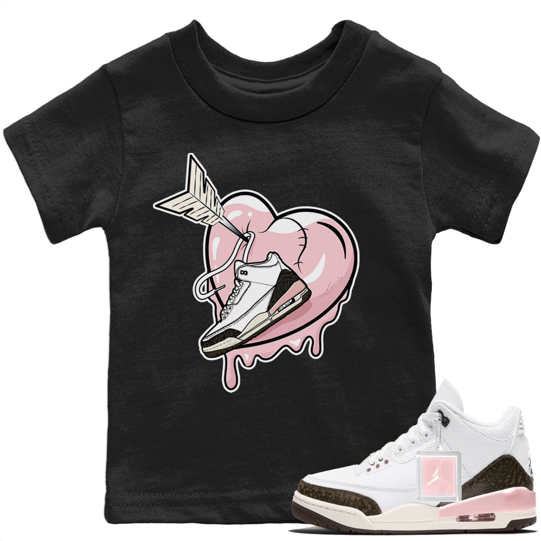 Jordan 3 Atmosphere Sneaker Matching T-Shirt Mad In Love Sneaker Tees Jordan 3 Atmosphere Sneaker Release Tees Kids Shirts