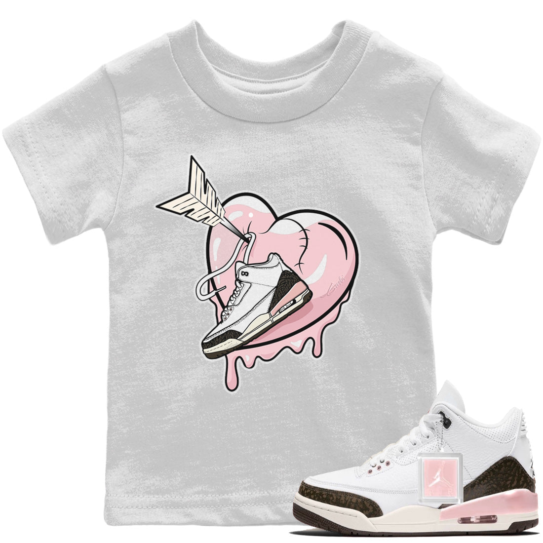 Jordan 3 Atmosphere Sneaker Matching T-Shirt Mad In Love Sneaker Tees Jordan 3 Atmosphere Sneaker Release Tees Kids Shirts