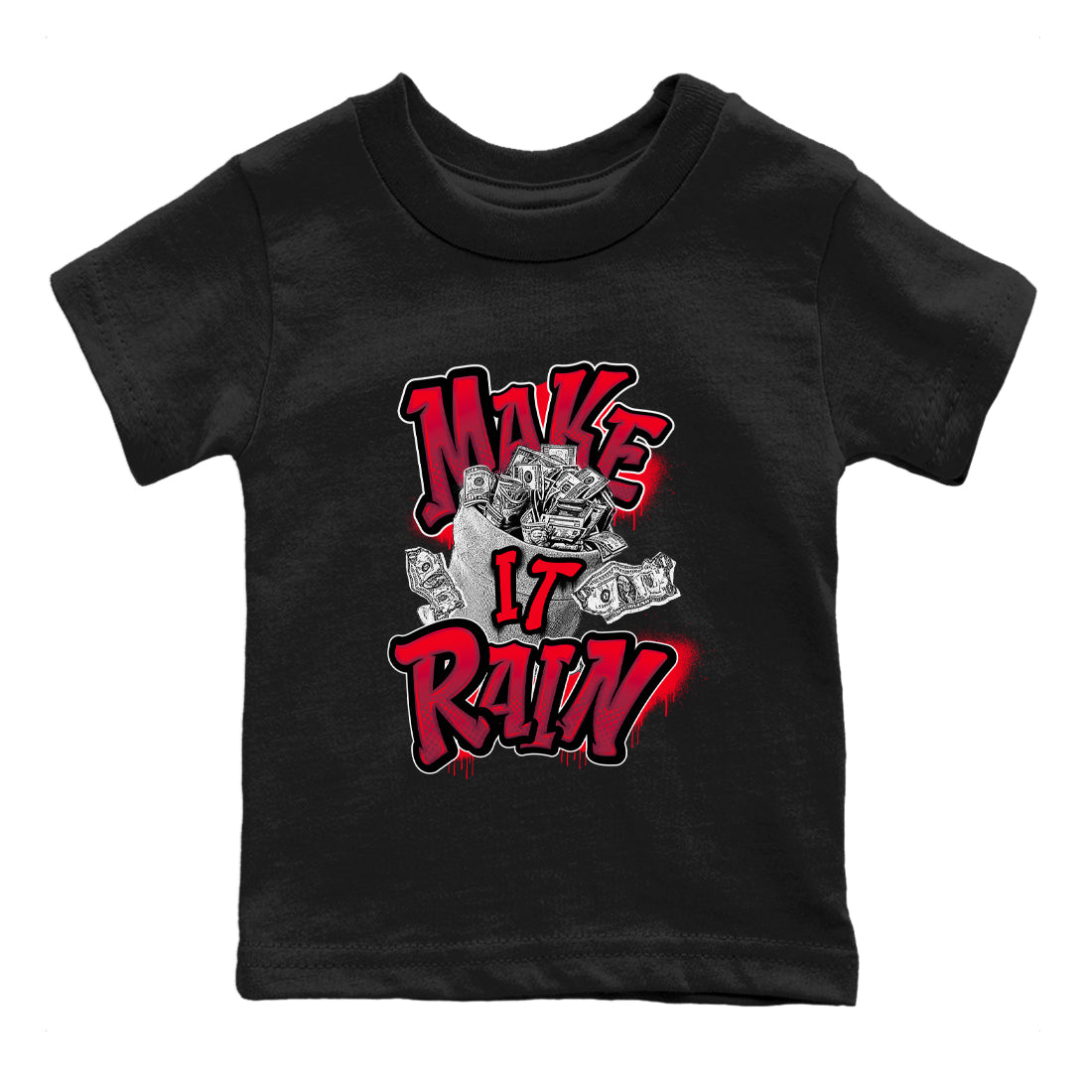 Air Force 1 Layers of Love shirt to match jordans Make It Rain Money sneaker tees af1 Layers of Love Drip Gear Zone baby toddler Black 2 cotton Shirt