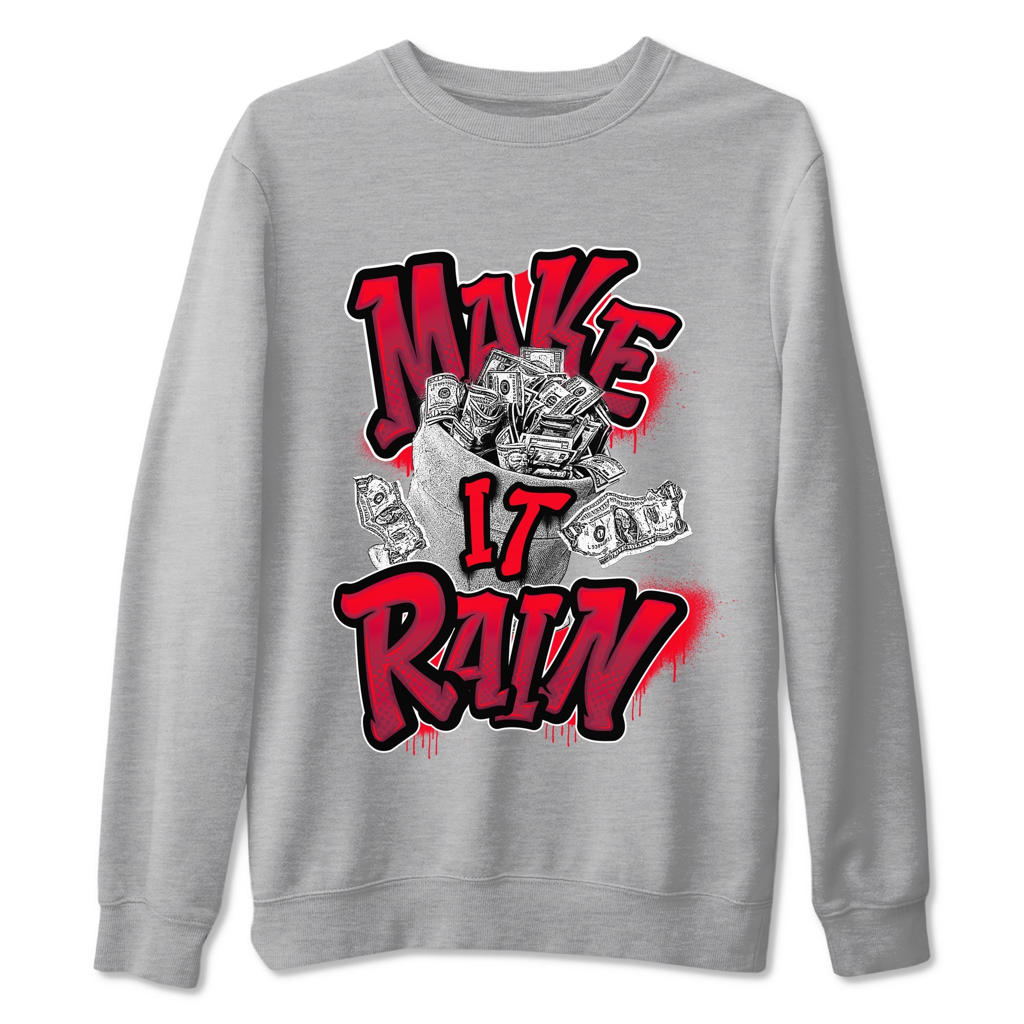 Air Force 1 Layers of Love shirt to match jordans Make It Rain Money sneaker tees af1 Layers of Love Drip Gear Zone unisex cotton Heather Grey 2 crew neck shirt