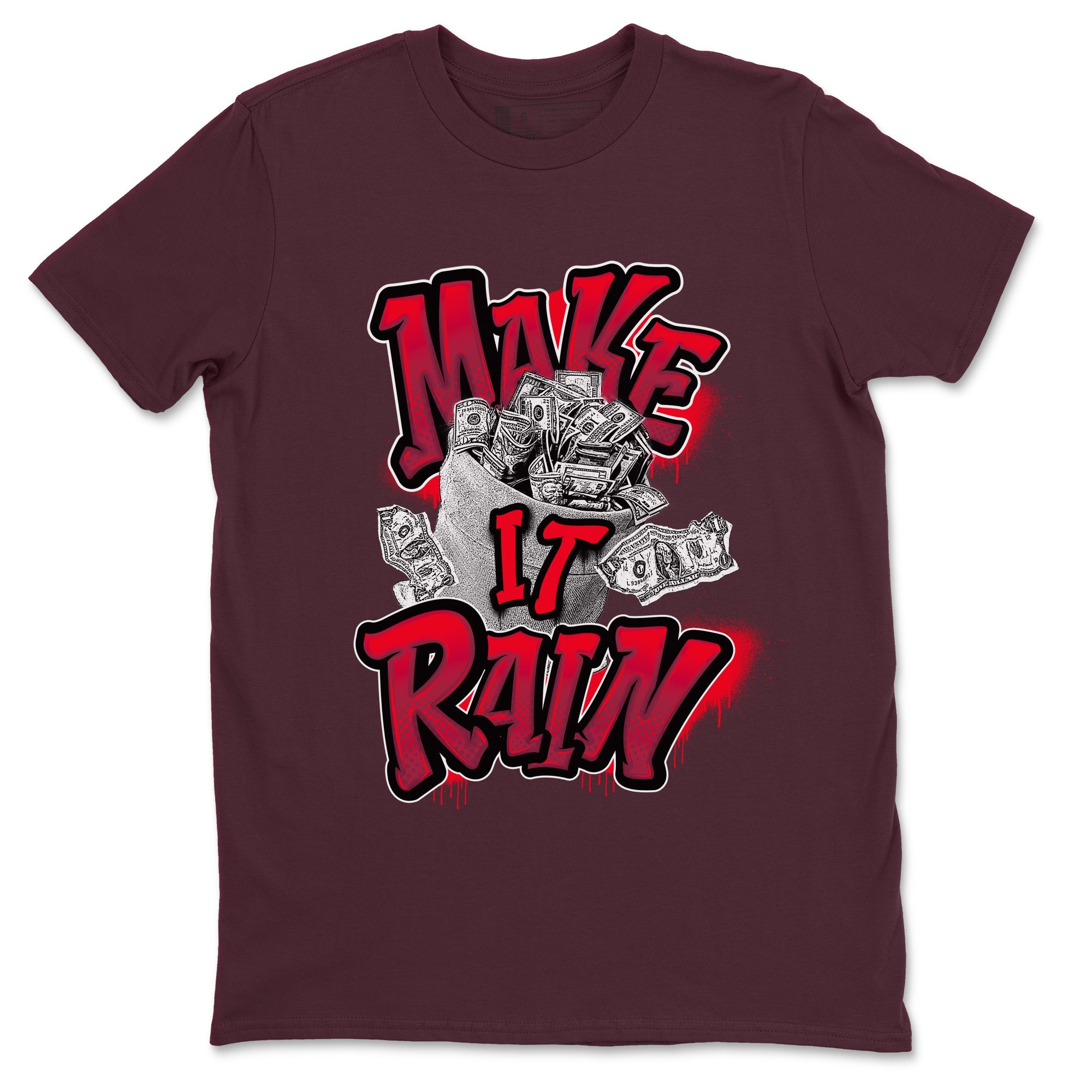 Air Force 1 Layers of Love shirt to match jordans Make It Rain Money sneaker tees af1 Layers of Love Drip Gear Zone unisex cotton Maroon 2 crew neck shirt