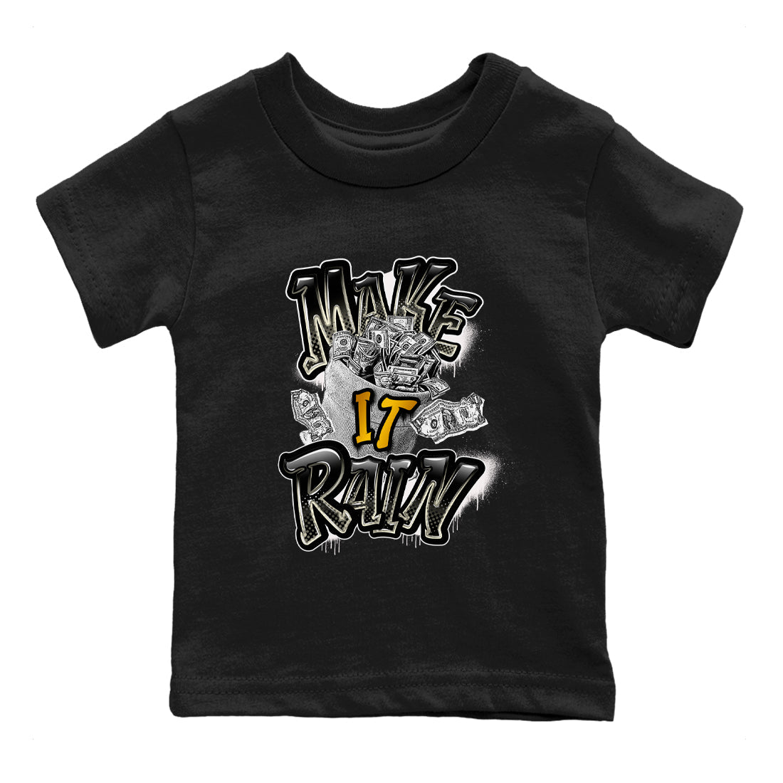 Air Jordan 11 Gratitude shirt to match jordans Make It Rain Money sneaker tees AJ11 Gratitude Drip Gear Zone baby toddler Black 2 cotton Shirt