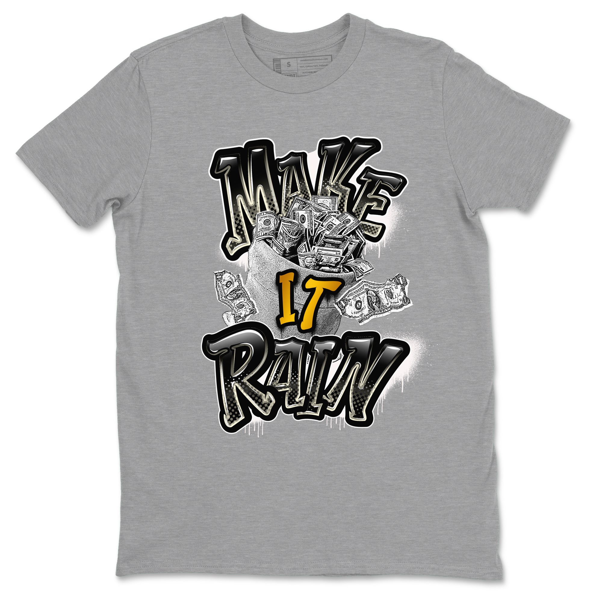 Air Jordan 11 Gratitude shirt to match jordans Make It Rain Money sneaker tees AJ11 Gratitude Drip Gear Zone unisex crew neck cotton Heather Grey 2 crew neck shirt