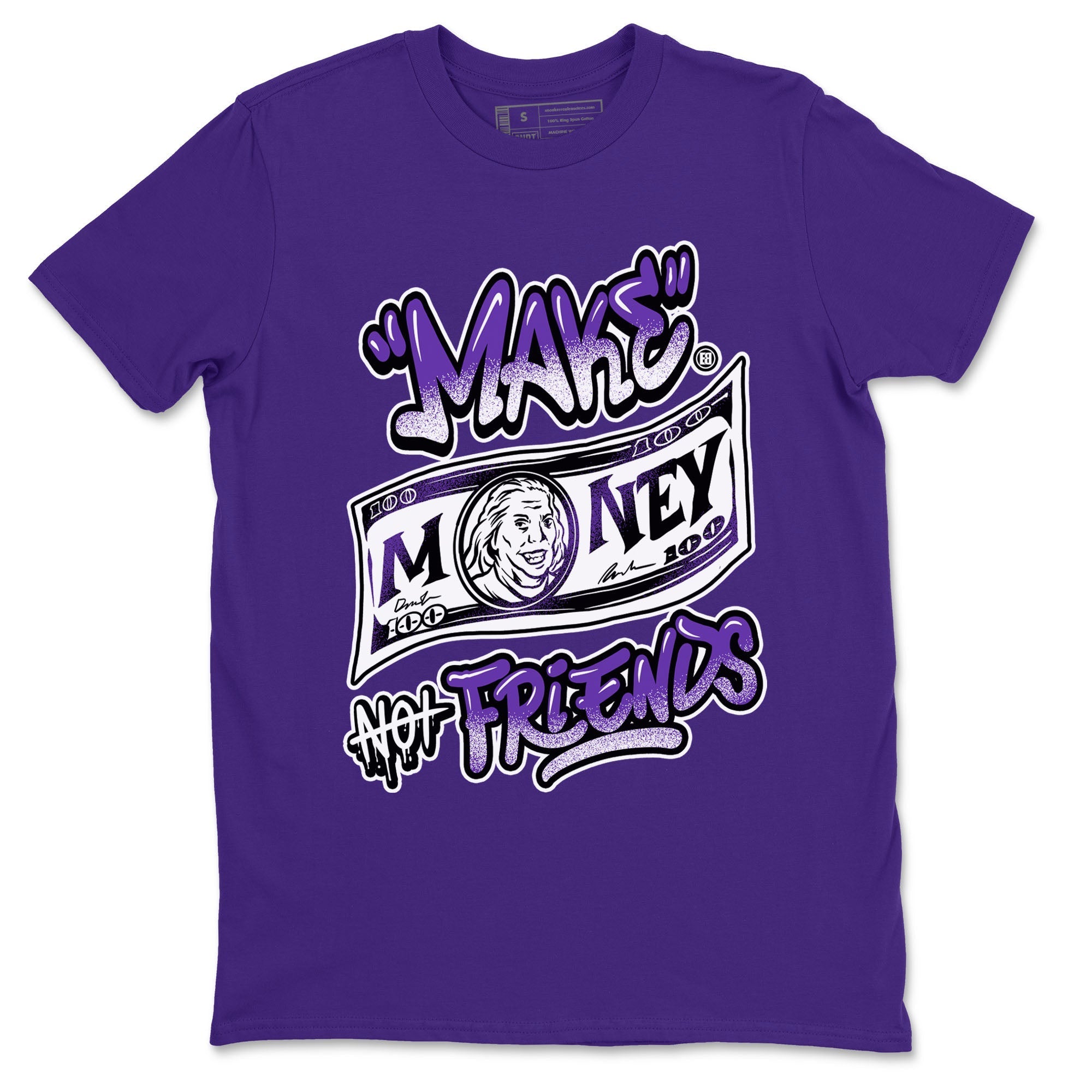 Nike SB Dunk Low Court Purple Shirt To Match Jordans Make Money Not Friends Streetwear Fashion Dunk Low Court Purple Drip Gear Zone unisex crew neck t-shirt Purple 2 crew neck shirt