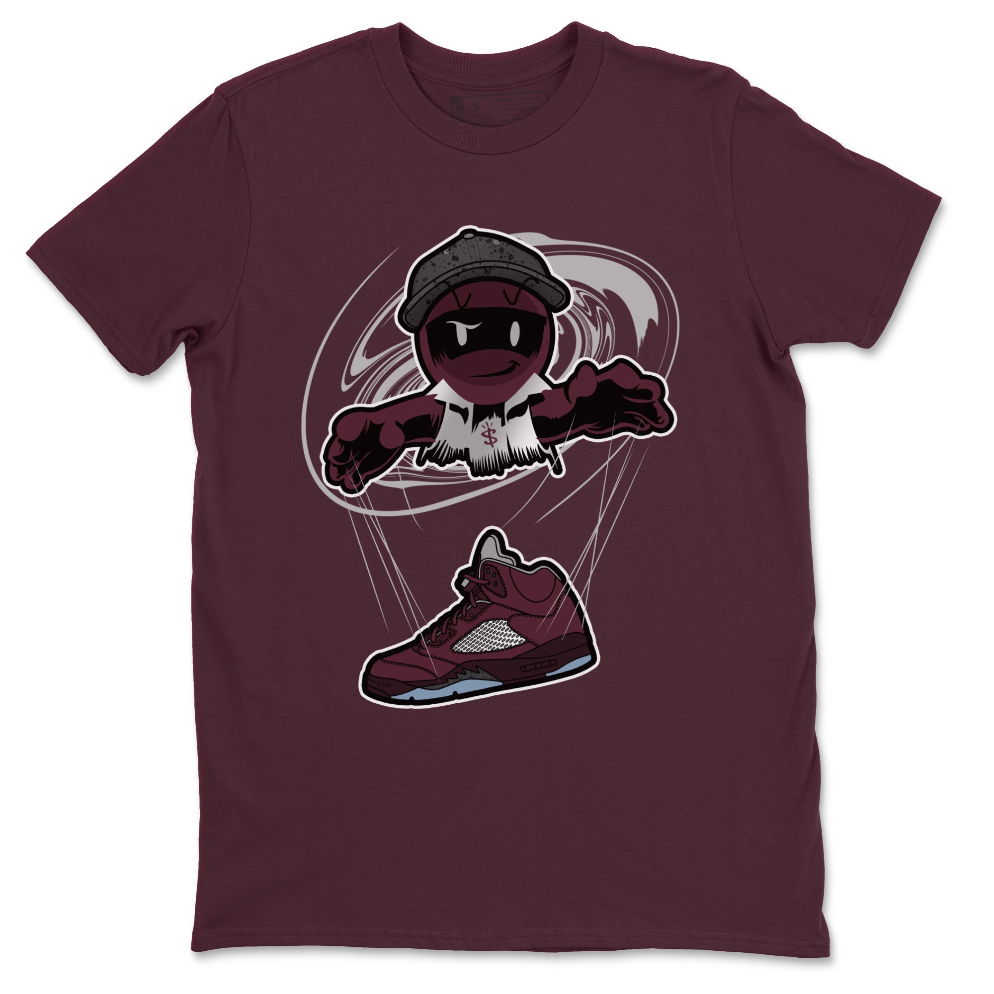 Air Jordan 5 Burgundy shirt to match jordans Marionette Streetwear Sneaker Shirt AJ5 Burgundy Drip Gear Zone Sneaker Matching Clothing Unisex Maroon 2 T-Shirt