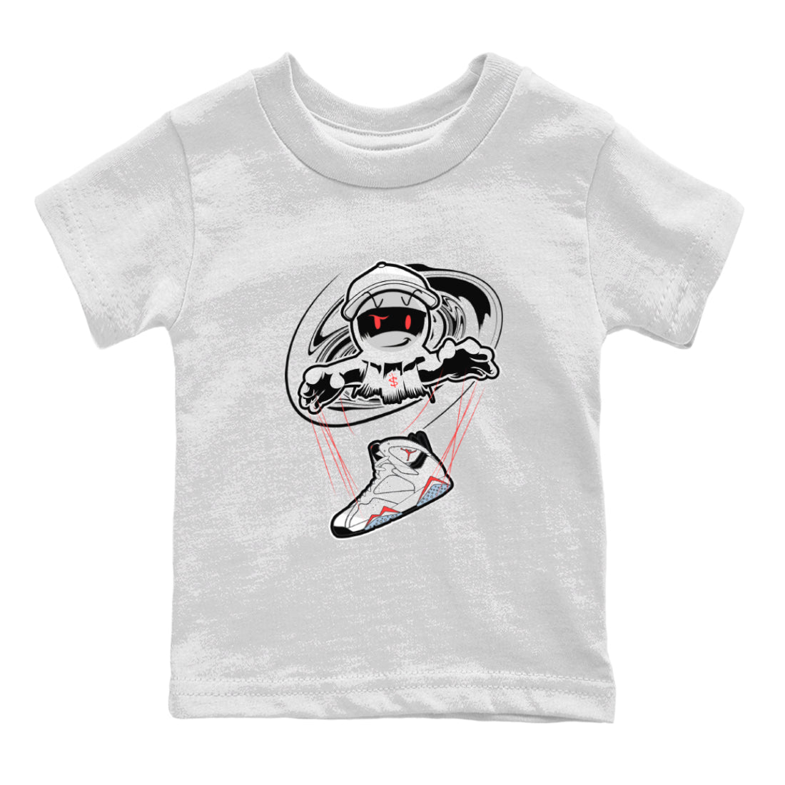 Air Jordan 7 White Infrared shirt to match jordans Marionette Streetwear Sneaker Shirt AJ7 White Infrared Drip Gear Zone Sneaker Matching Clothing Baby Toddler White 2 T-Shirt