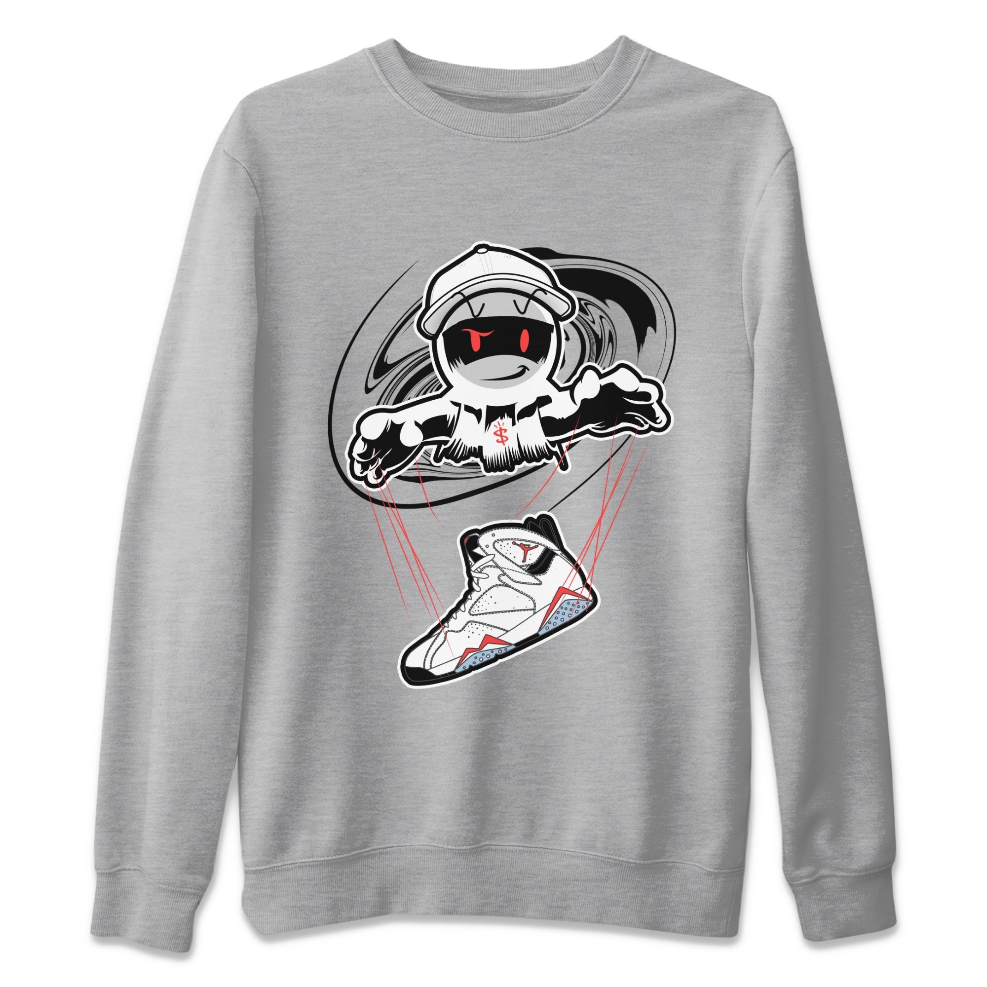 Air Jordan 7 White Infrared shirt to match jordans Marionette Streetwear Sneaker Shirt AJ7 White Infrared Drip Gear Zone Sneaker Matching Clothing Unisex Heather Grey 2 T-Shirt