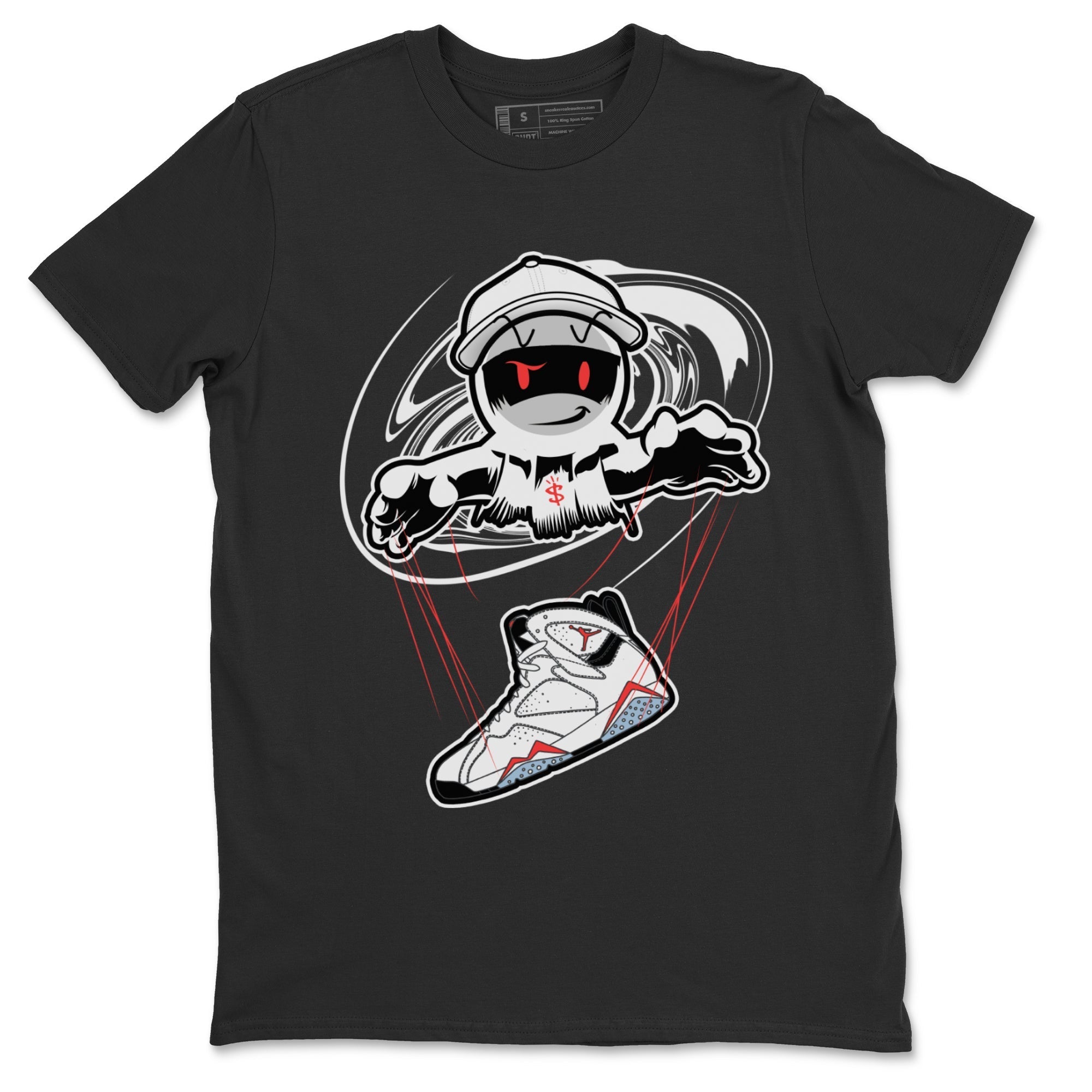 Air Jordan 7 White Infrared shirt to match jordans Marionette Streetwear Sneaker Shirt AJ7 White Infrared Drip Gear Zone Sneaker Matching Clothing Unisex Black 2 T-Shirt