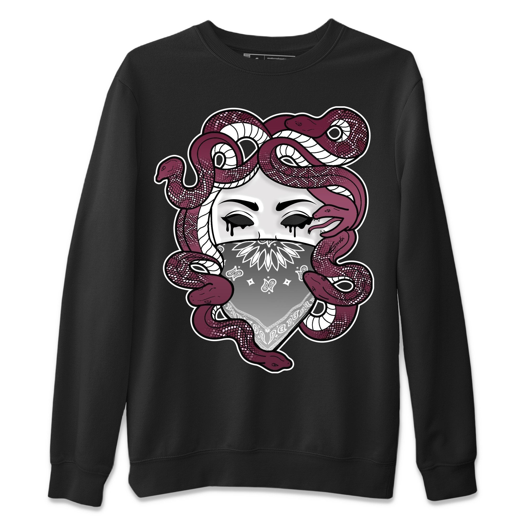 Jordan 1 Bordeaux Sneaker Matching T-Shirt Medusa Sneaker Tees Jordan 1 Bordeaux Sneaker Release Tees Crew Neck Tees