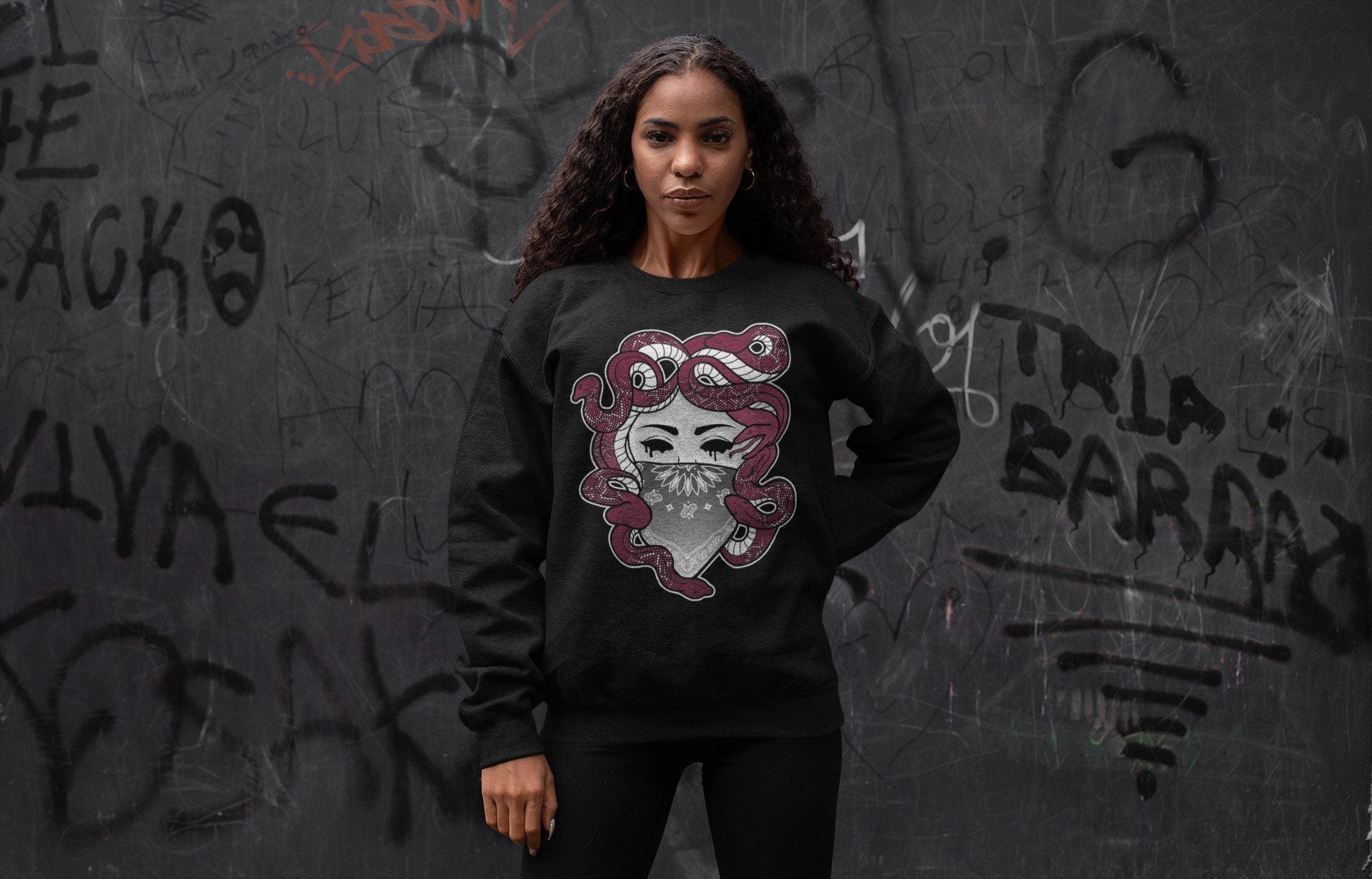 Jordan 1 Bordeaux Sneaker Matching T-Shirt Medusa Sneaker Tees Jordan 1 Bordeaux Sneaker Release Tees Crew Neck Tees