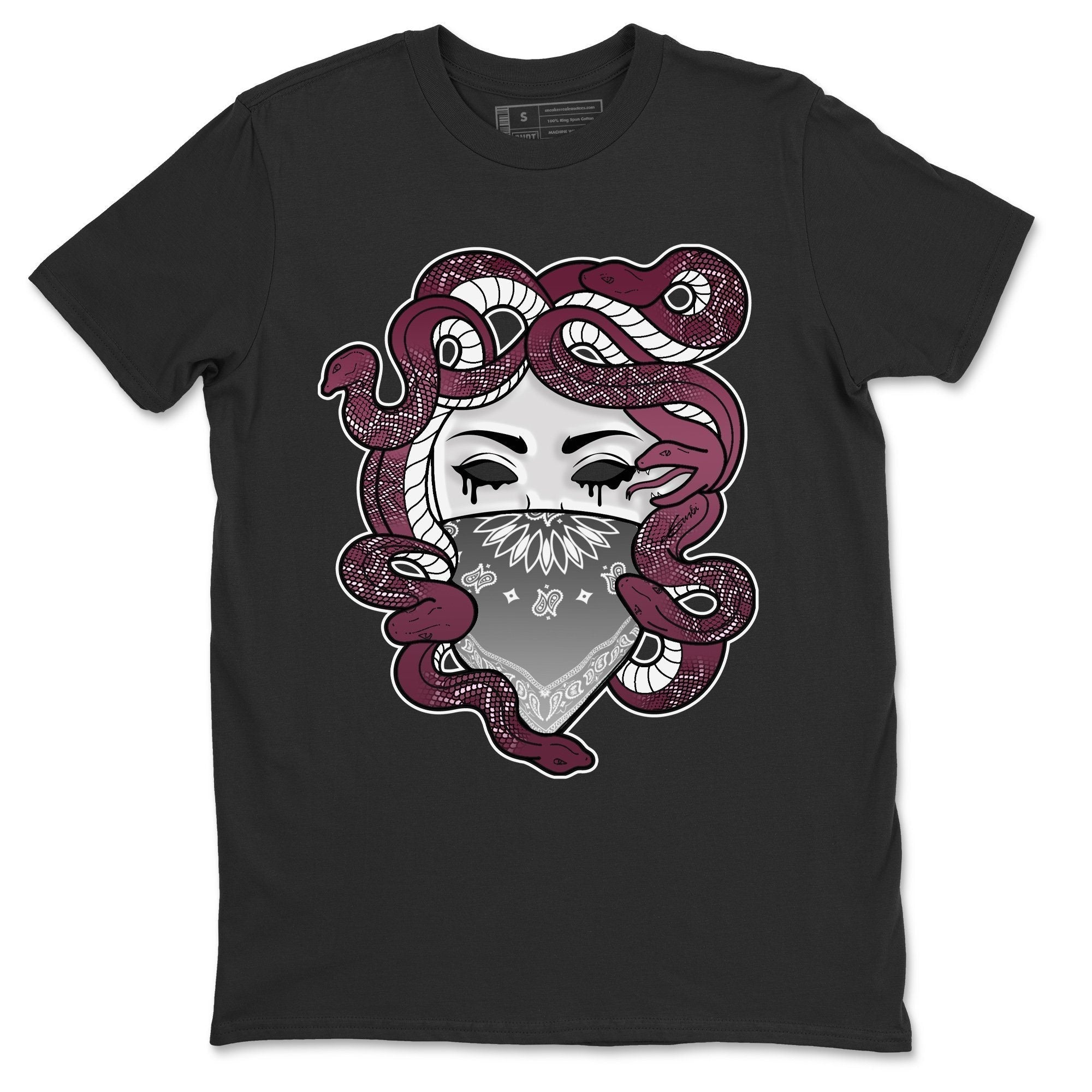 Jordan 1 Bordeaux Sneaker Matching T-Shirt Medusa Sneaker Tees Jordan 1 Bordeaux Sneaker Release Tees Crew Neck Tees
