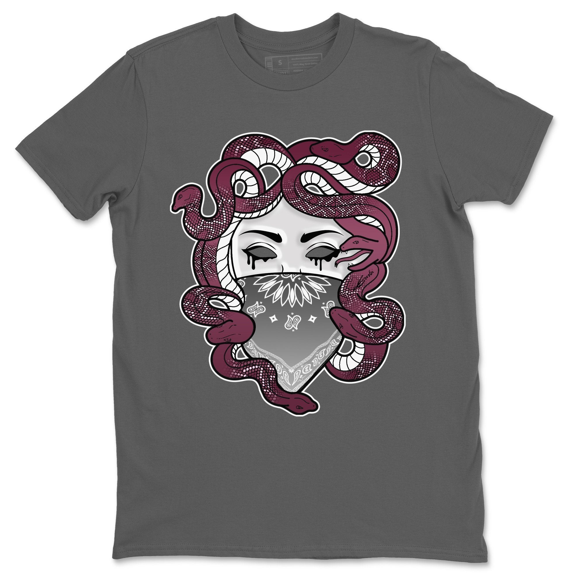 Jordan 1 Bordeaux Sneaker Matching T-Shirt Medusa Sneaker Tees Jordan 1 Bordeaux Sneaker Release Tees Crew Neck Tees