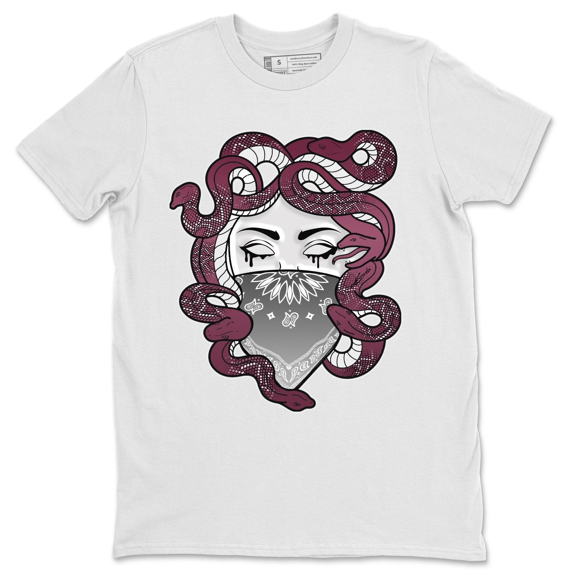 Jordan 1 Bordeaux Sneaker Matching T-Shirt Medusa Sneaker Tees Jordan 1 Bordeaux Sneaker Release Tees Crew Neck Tees
