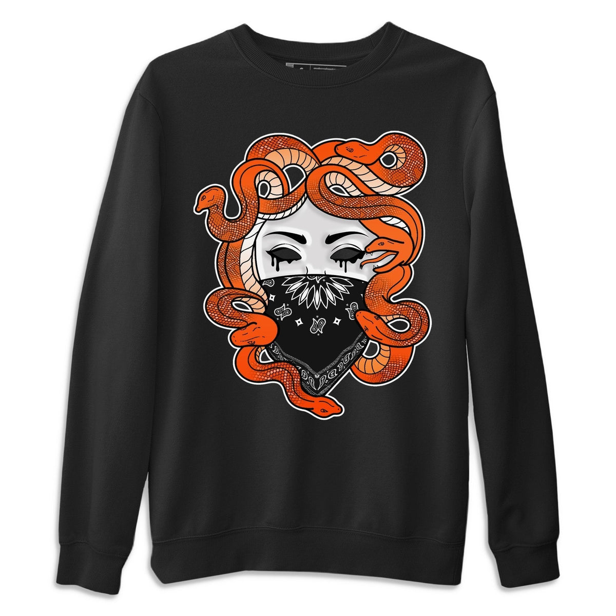 Jordan 1 Electro Orange Sneaker Matching T-Shirt Medusa Sneaker Tees Jordan 1 Electro Orange Sneaker Release Tees Crew Neck Tees