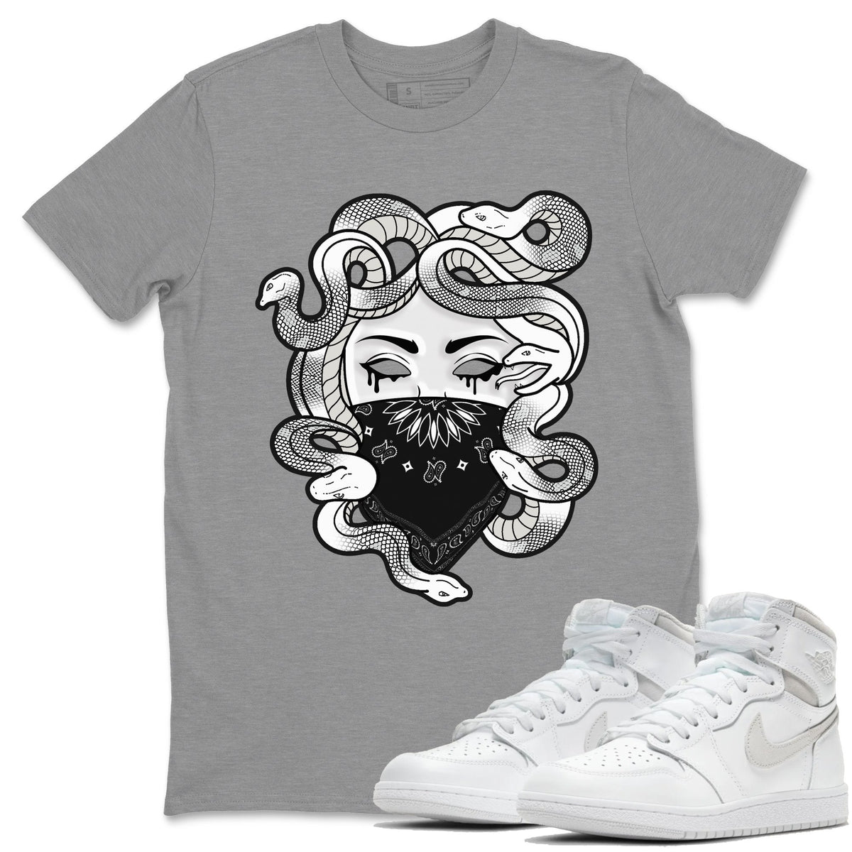 Did You Get 'Em Crew Neck T-Shirt - Air Jordan 1 Neutral Grey