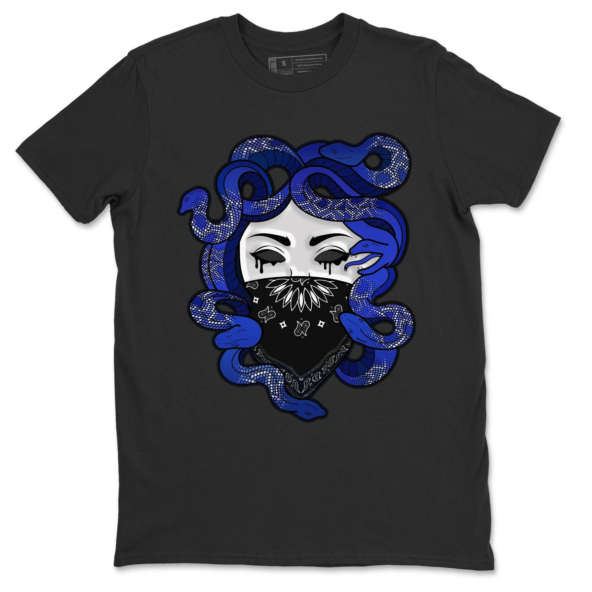 Jordan 1 Royal Black Shirt To Match Jordans Medusa Sneaker Tees Jordan 1 Royal Black Drip Gear Zone Sneaker Matching Clothing Unisex Shirts