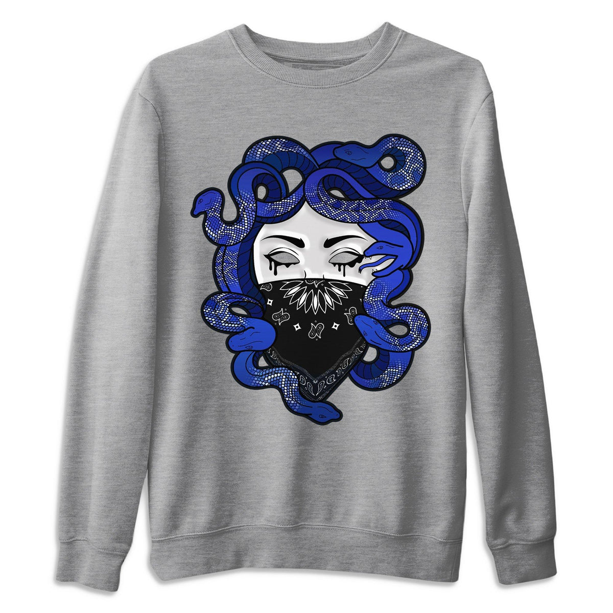 Jordan 1 Royal Black Shirt To Match Jordans Medusa Sneaker Tees Jordan 1 Royal Black Drip Gear Zone Sneaker Matching Clothing Unisex Shirts
