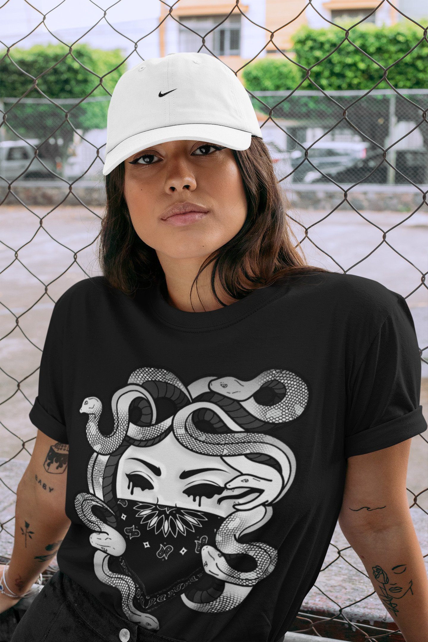 Jordan 1 Silver Toe Shirt To Match Jordans Medusa Sneaker Tees Jordan 1 Silver Toe Drip Gear Zone Sneaker Matching Clothing Unisex Shirts