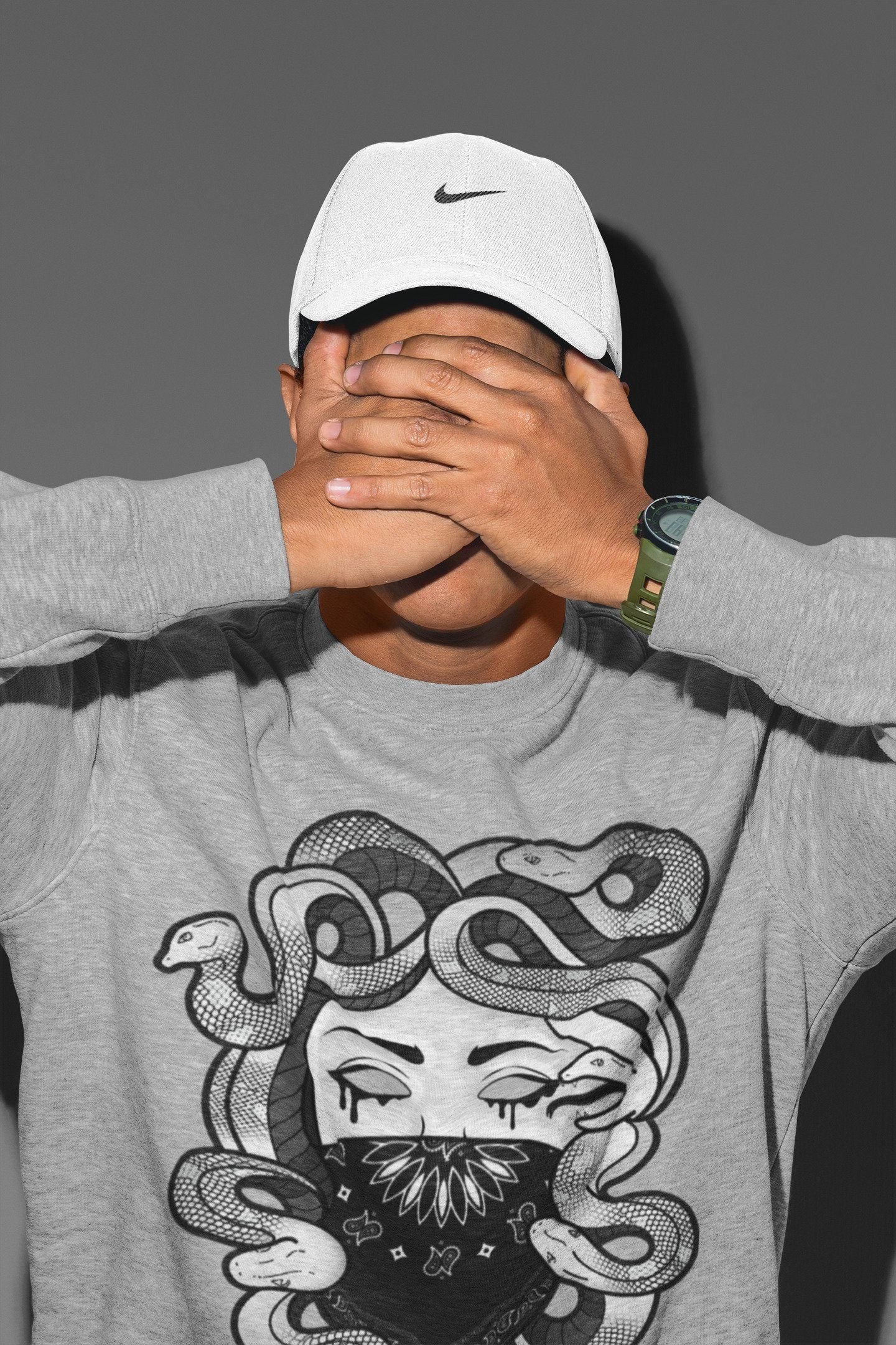 Jordan 1 Silver Toe Shirt To Match Jordans Medusa Sneaker Tees Jordan 1 Silver Toe Drip Gear Zone Sneaker Matching Clothing Unisex Shirts