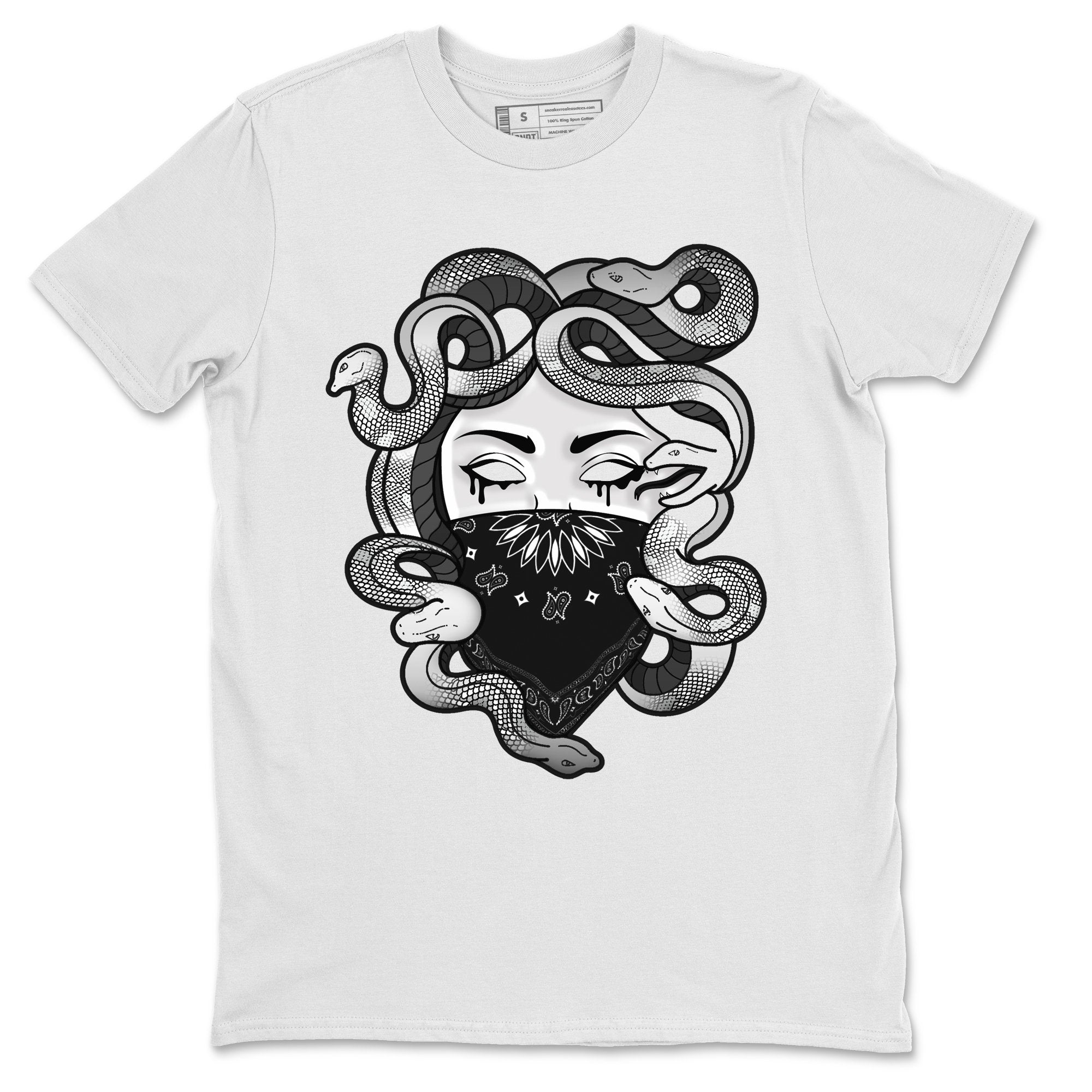 Jordan 1 Silver Toe Shirt To Match Jordans Medusa Sneaker Tees Jordan 1 Silver Toe Drip Gear Zone Sneaker Matching Clothing Unisex Shirts